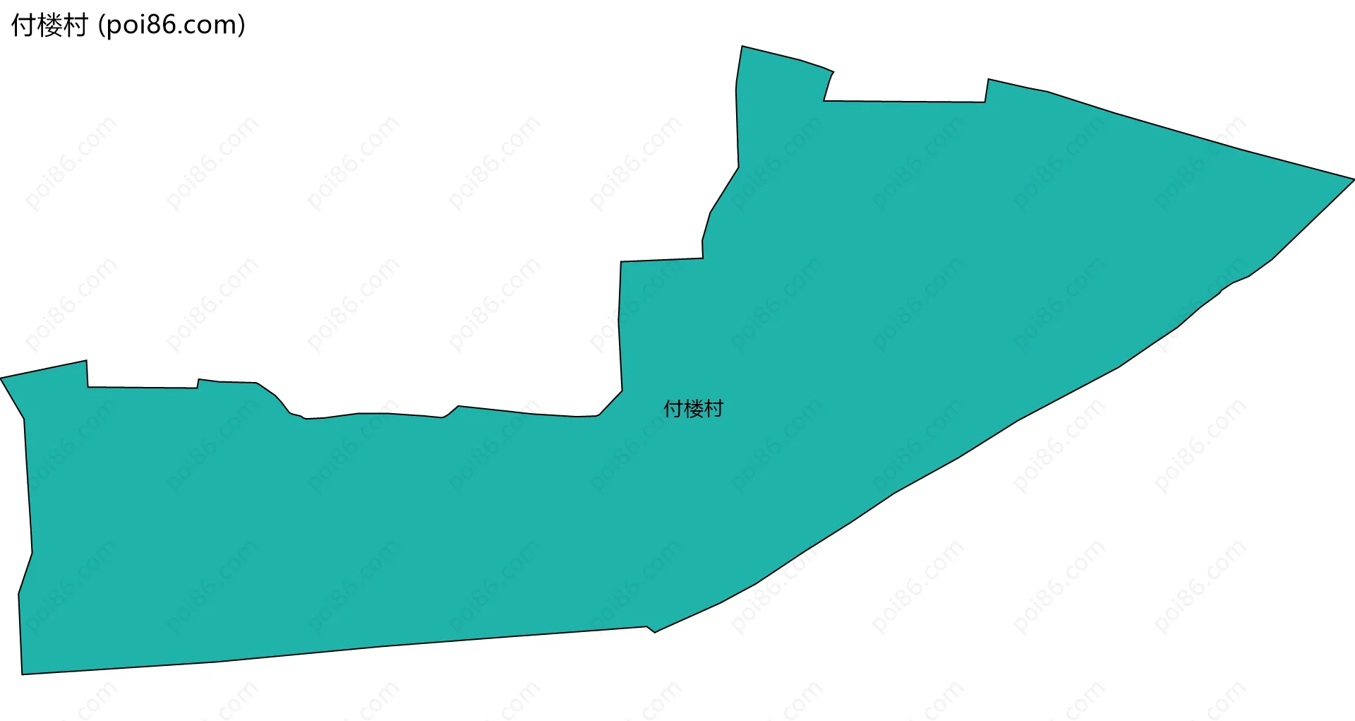 付楼村边界地图