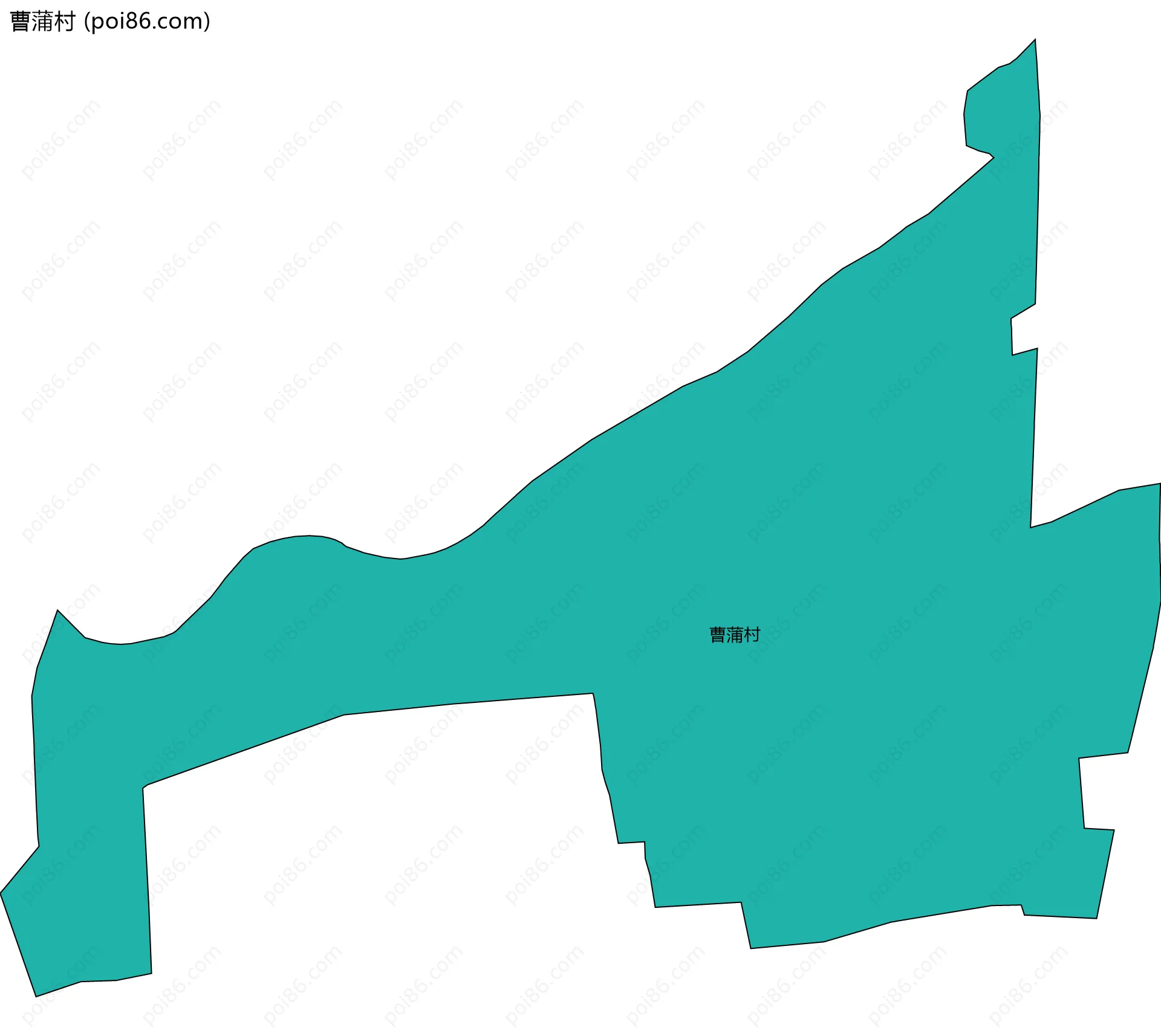曹蒲村边界地图