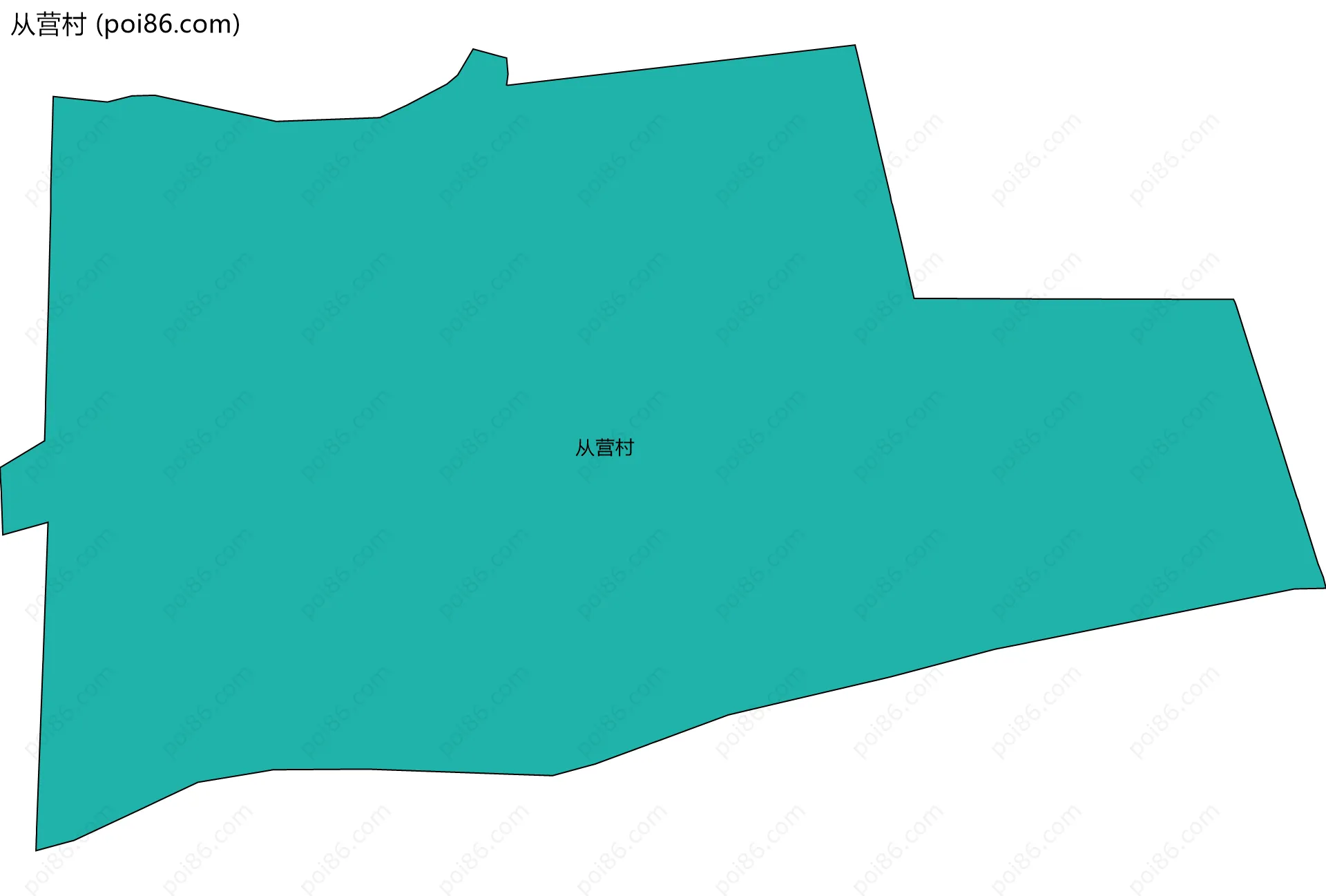从营村边界地图