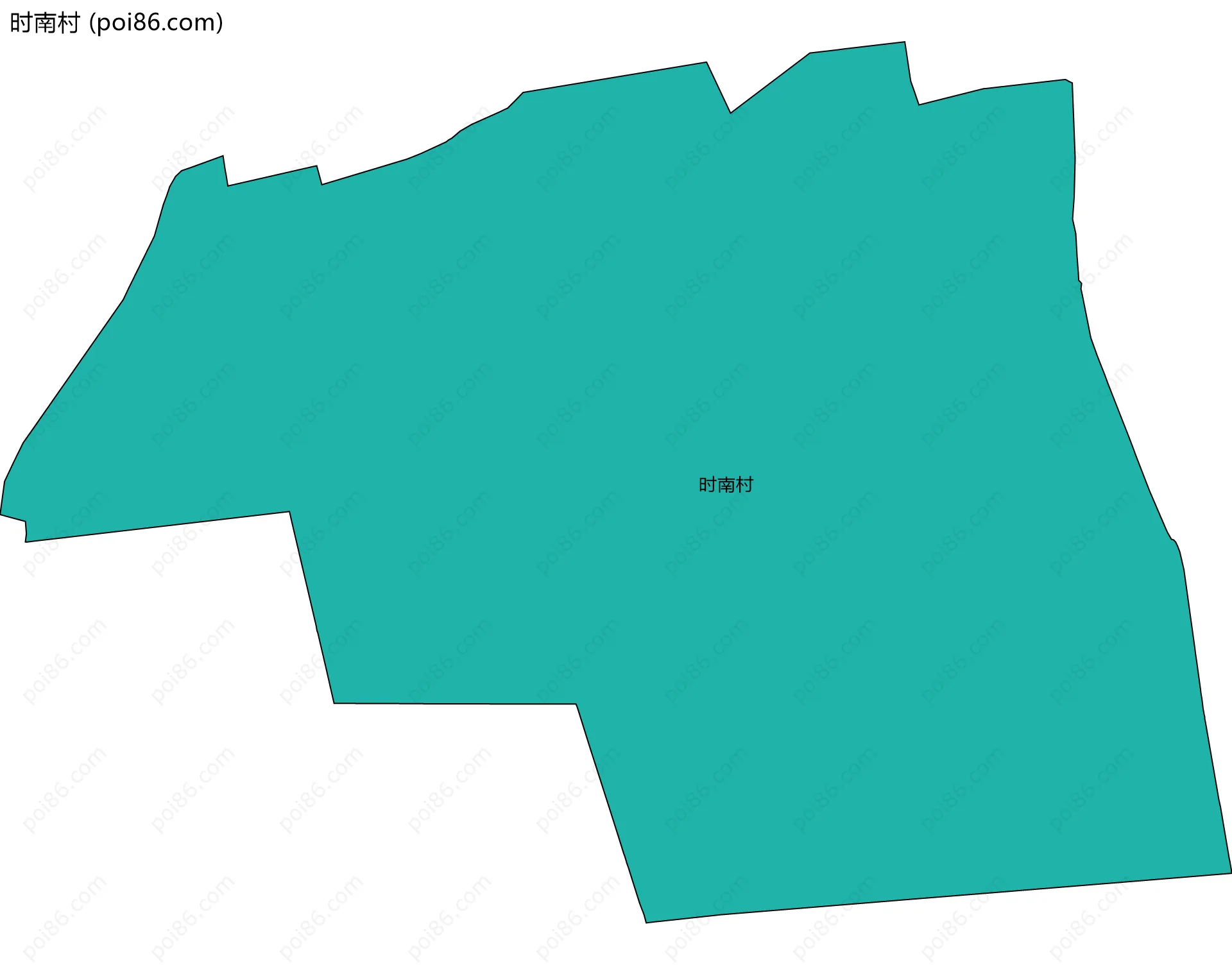 时南村边界地图