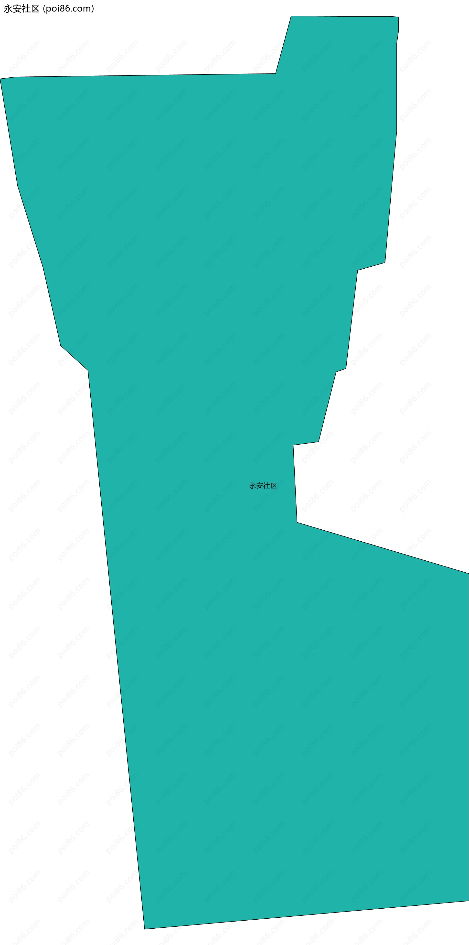 永安社区边界地图