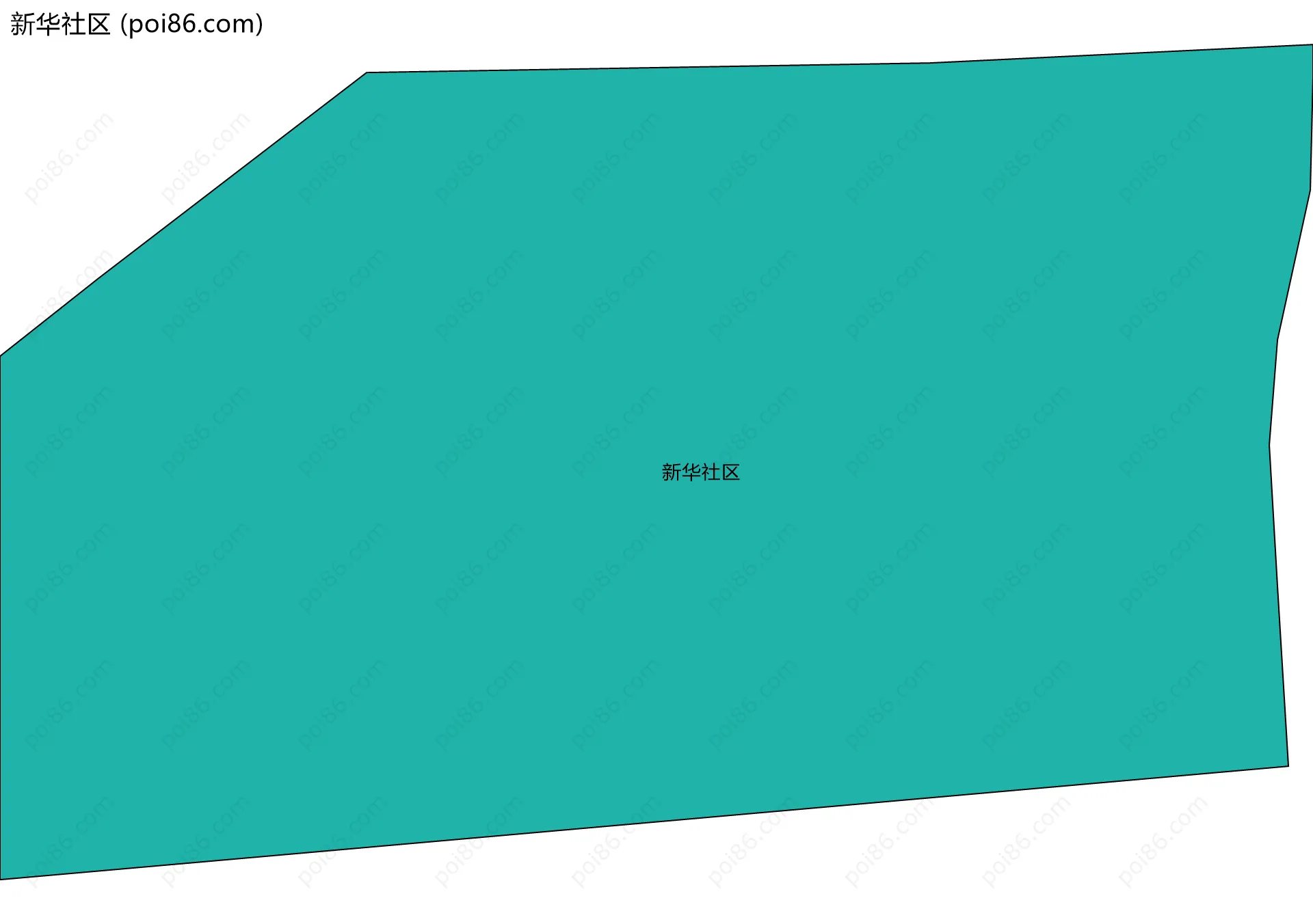 新华社区边界地图