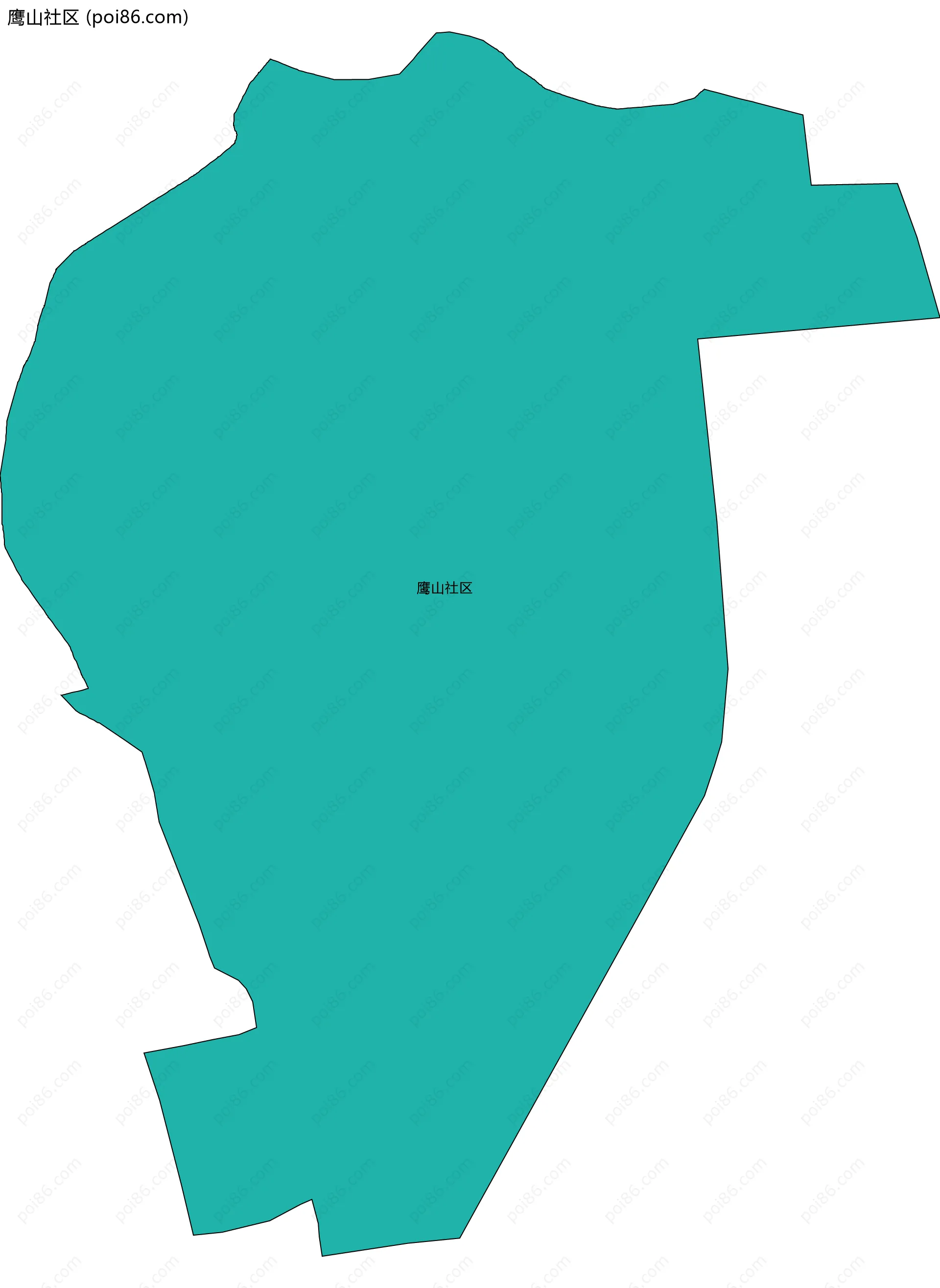 鹰山社区边界地图