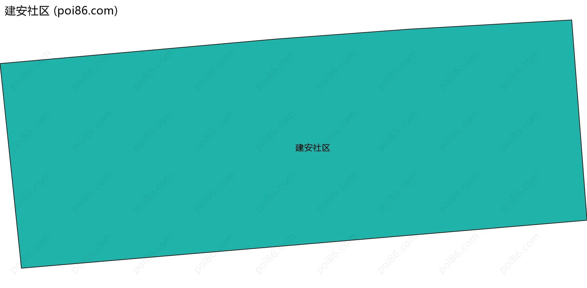 建安社区边界地图