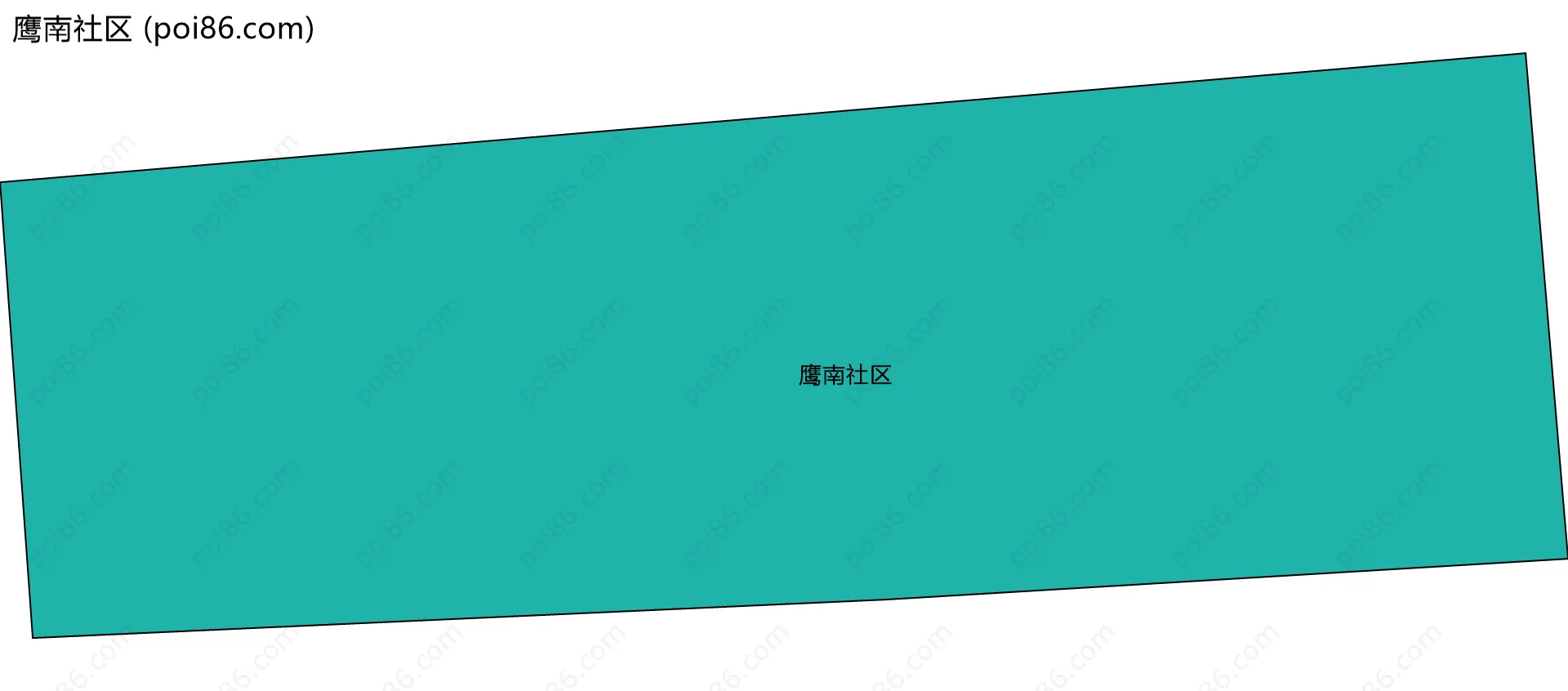 鹰南社区边界地图