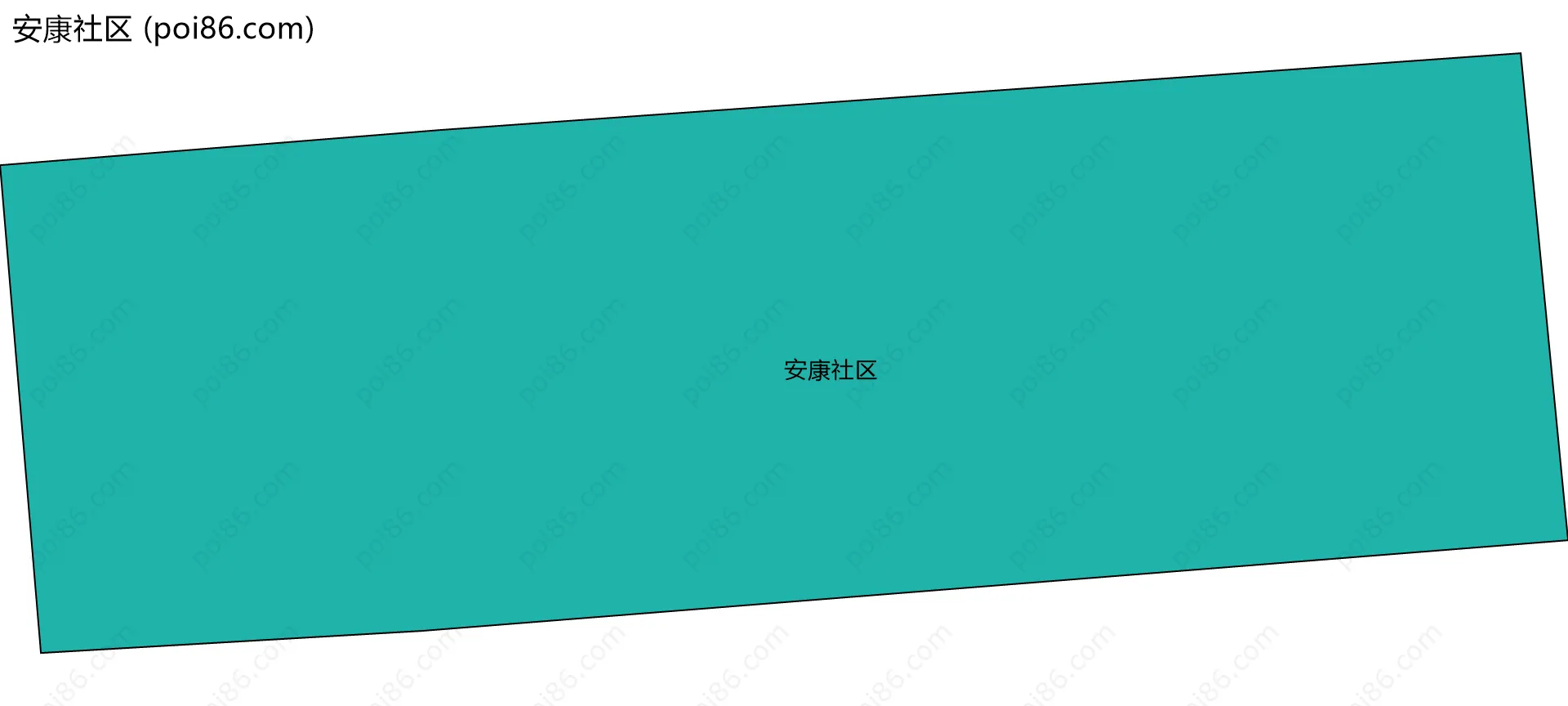 安康社区边界地图