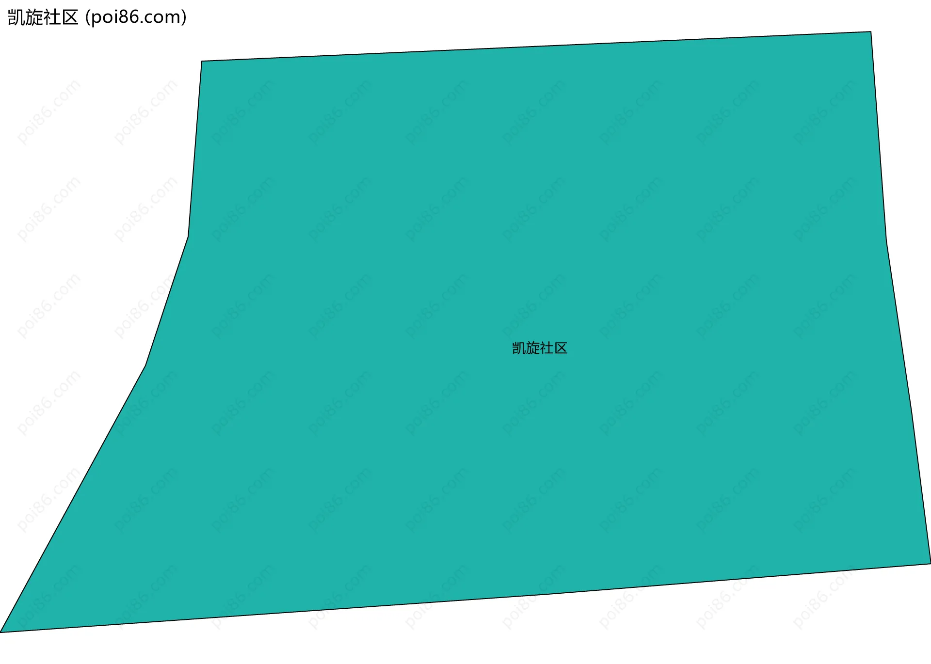 凯旋社区边界地图