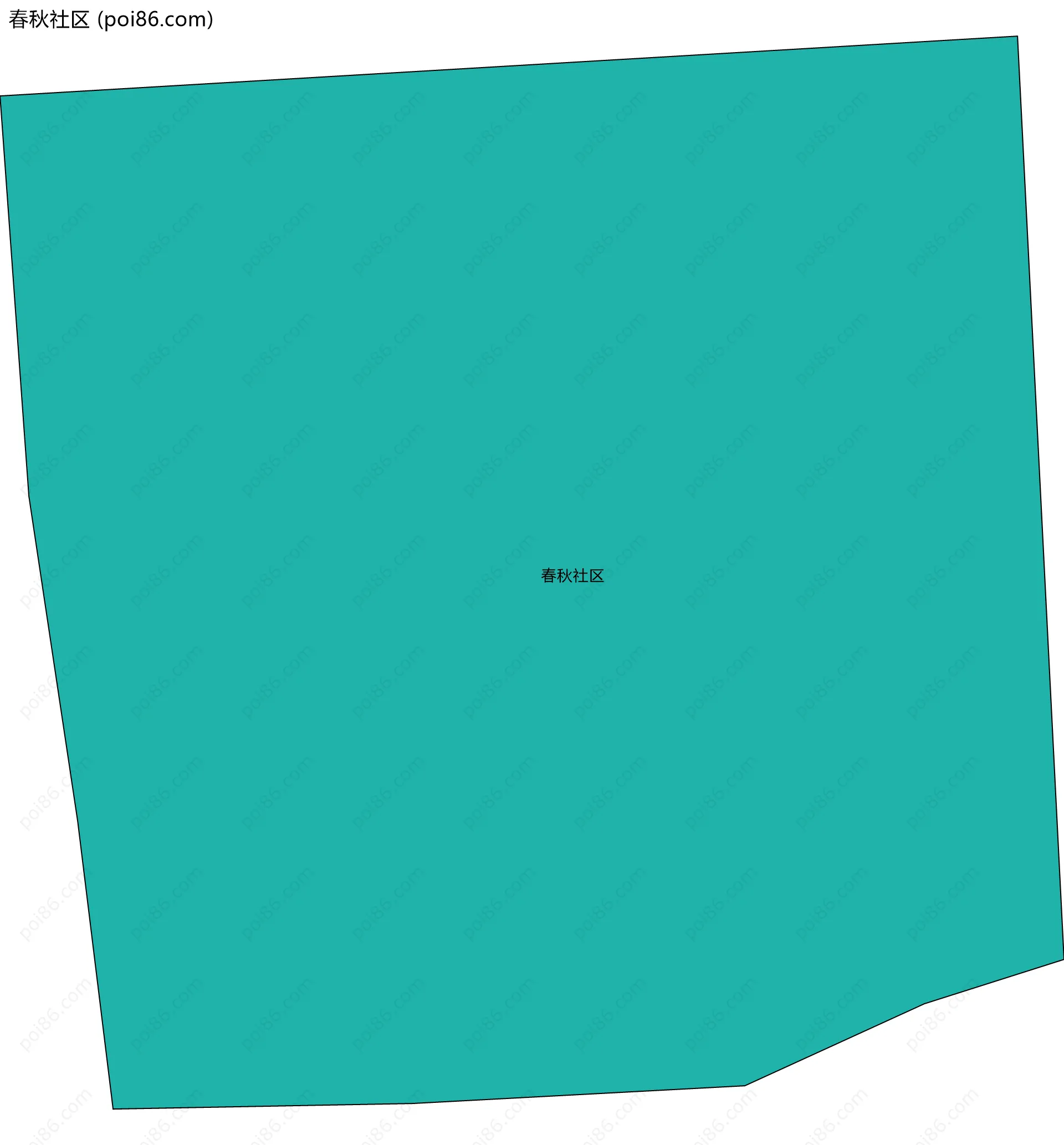 春秋社区边界地图