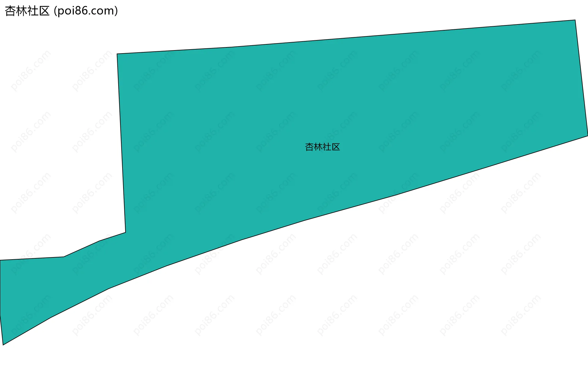 杏林社区边界地图