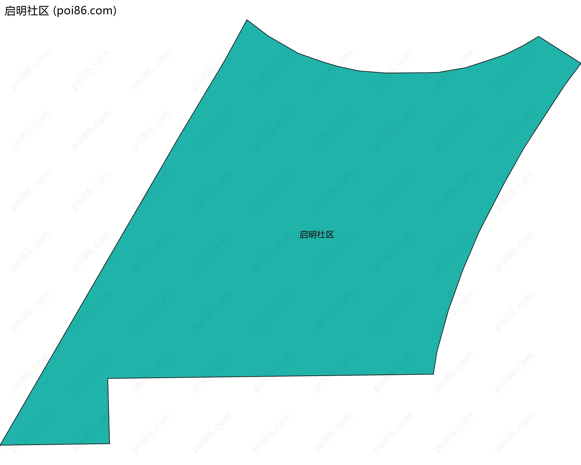 启明社区边界地图