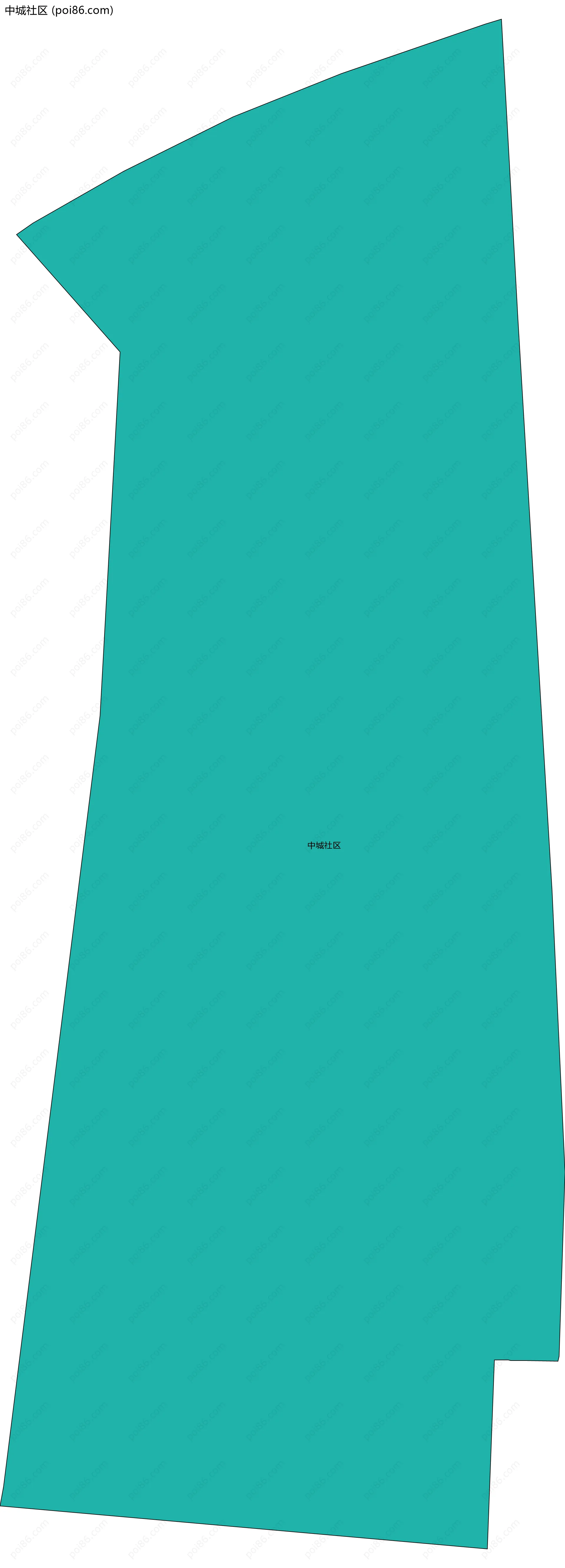 中城社区边界地图