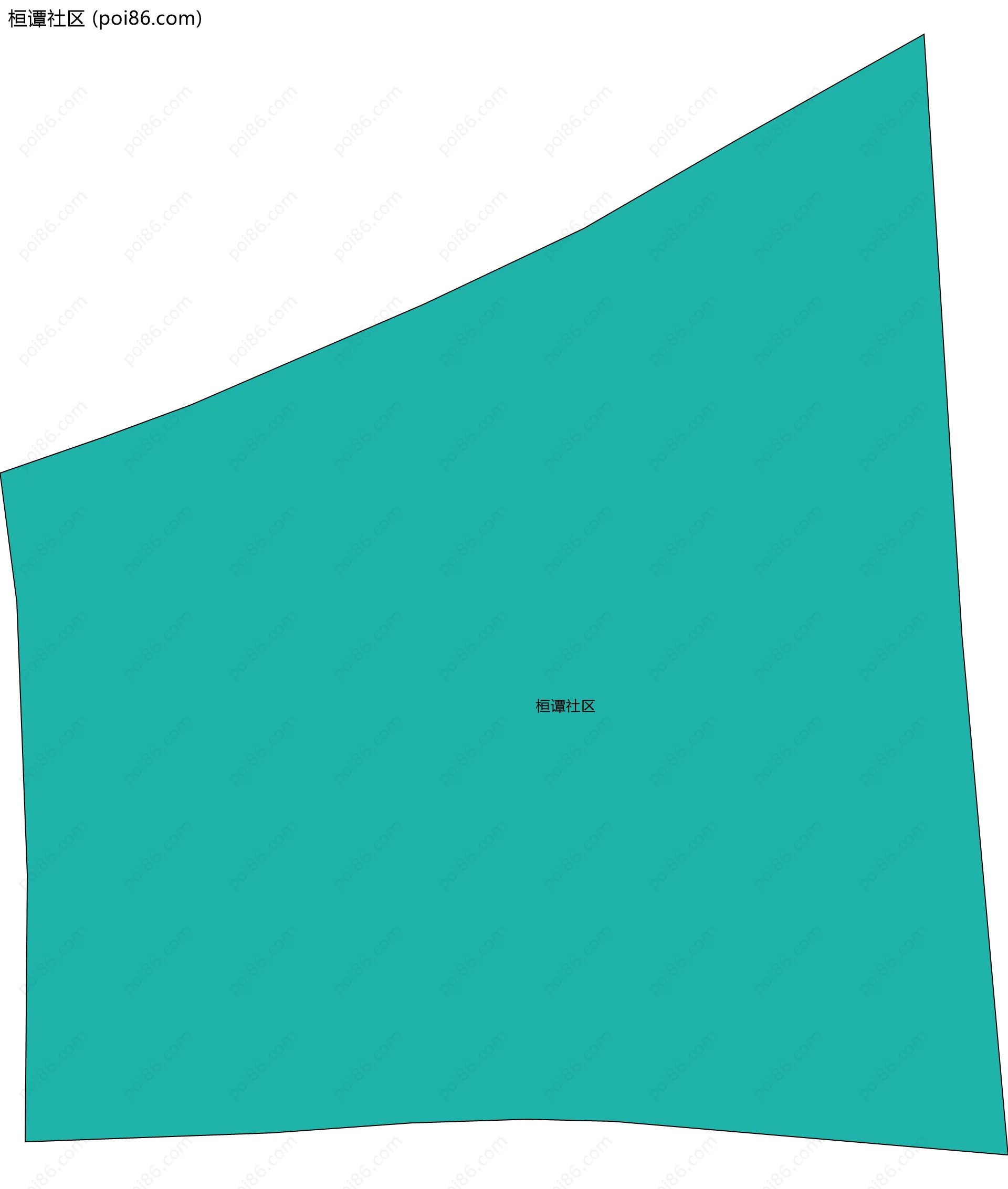 桓谭社区边界地图