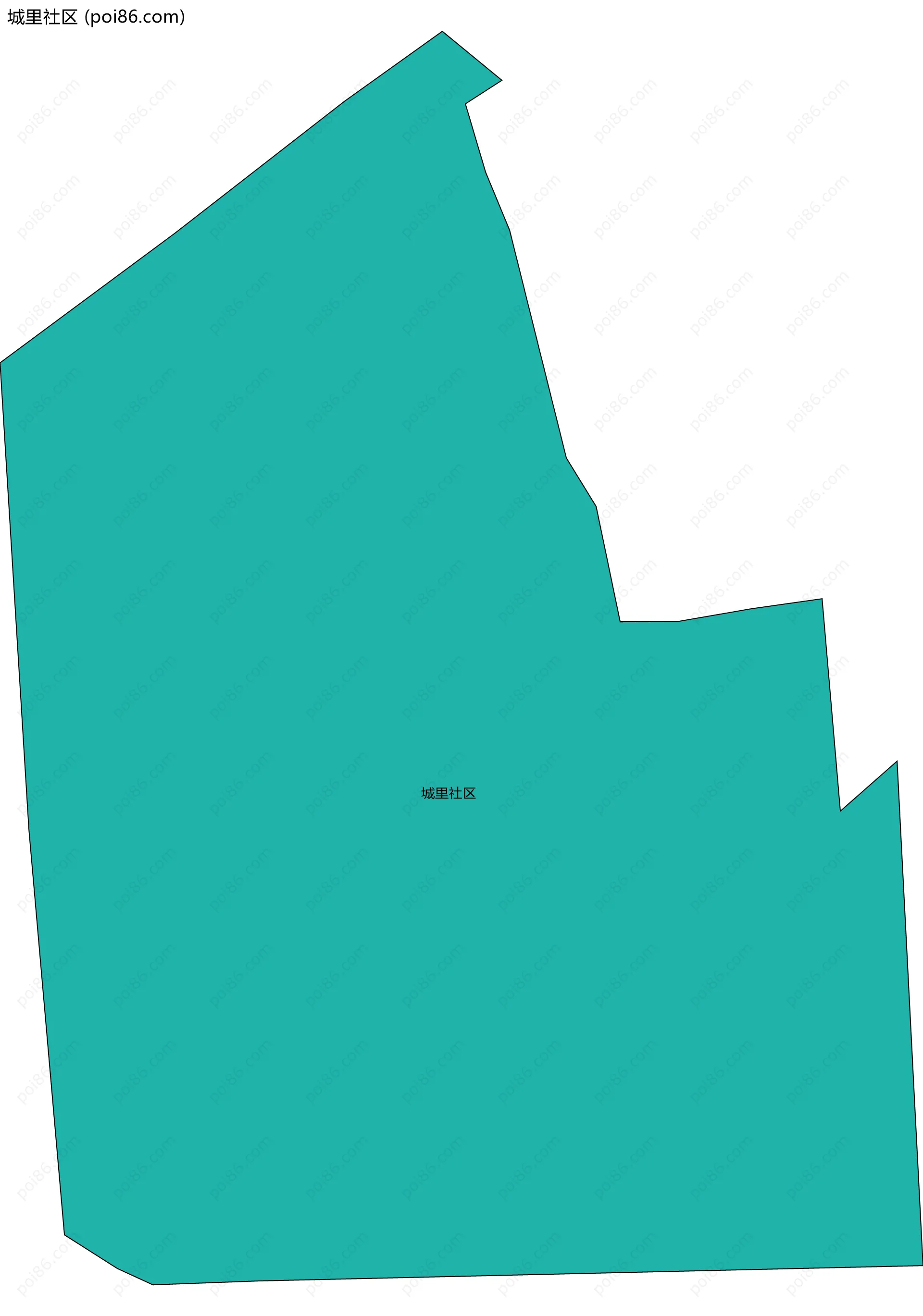 城里社区边界地图