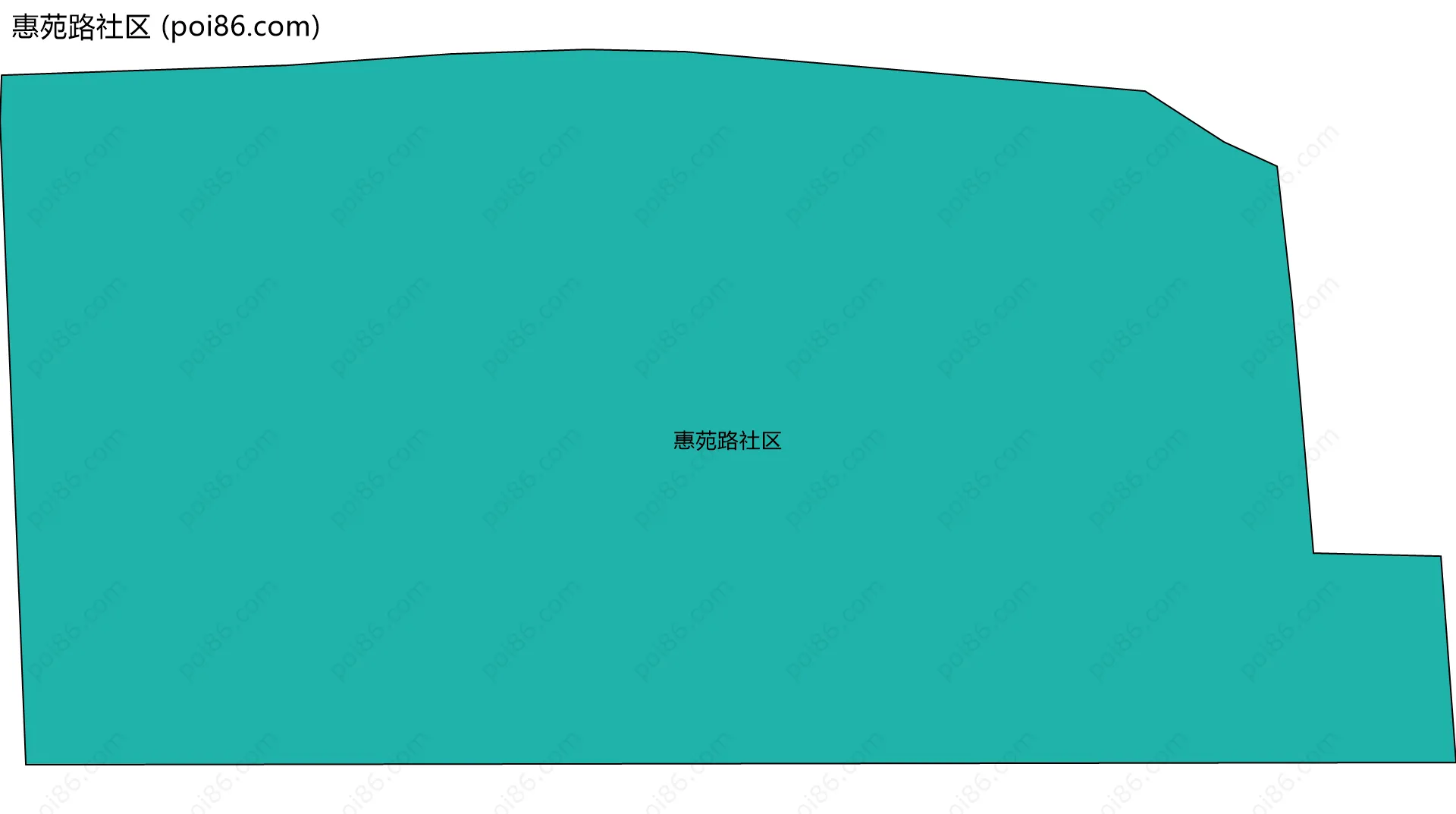 惠苑路社区边界地图