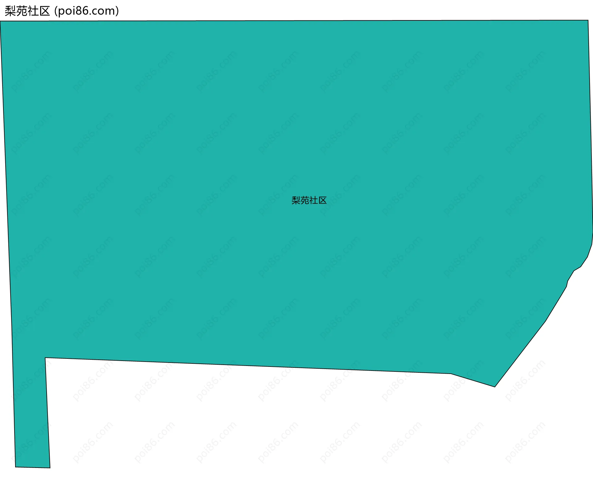 梨苑社区边界地图
