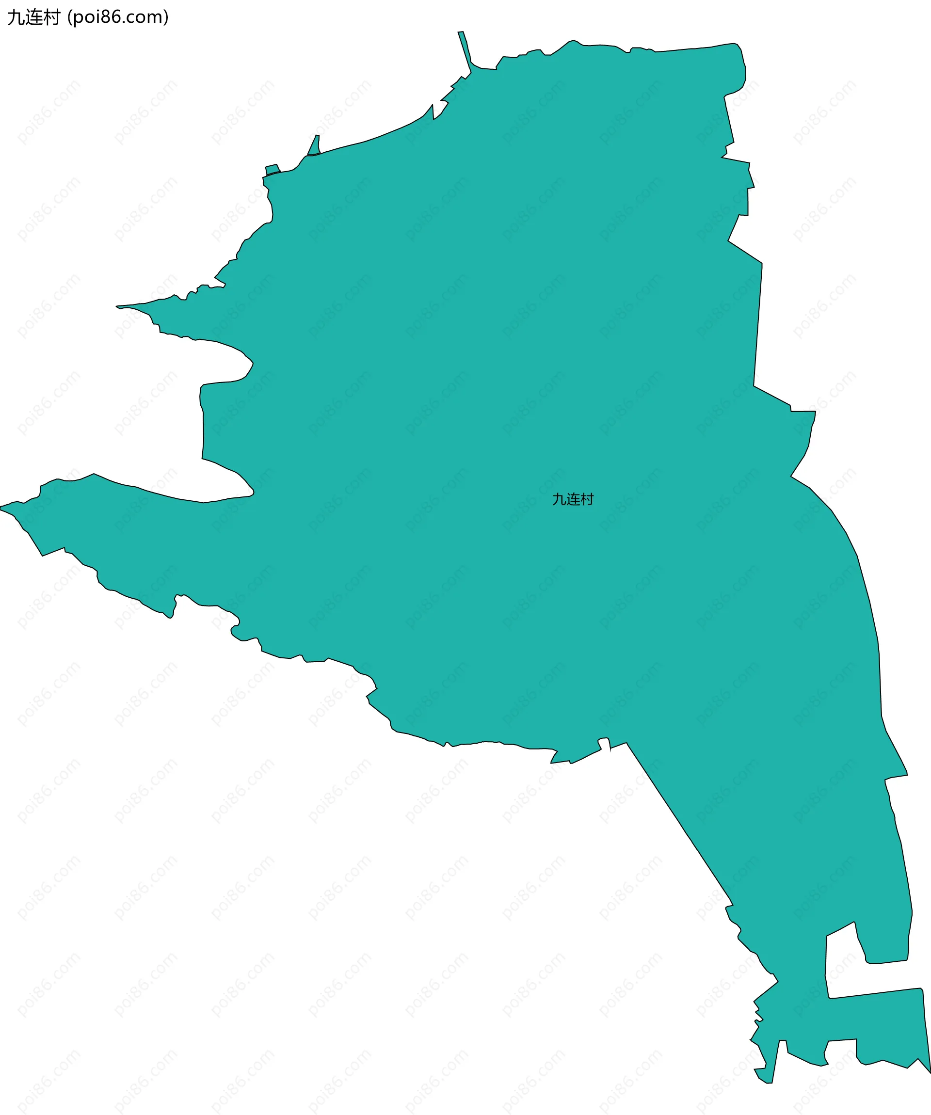 九连村边界地图