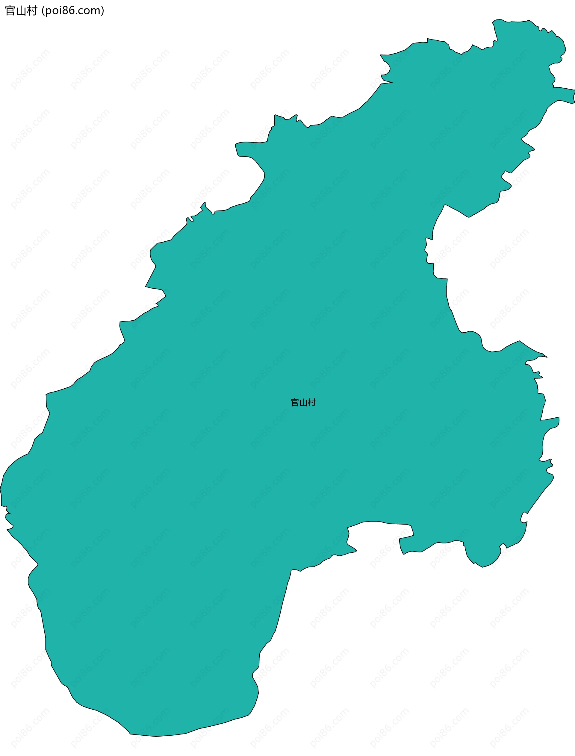 官山村边界地图