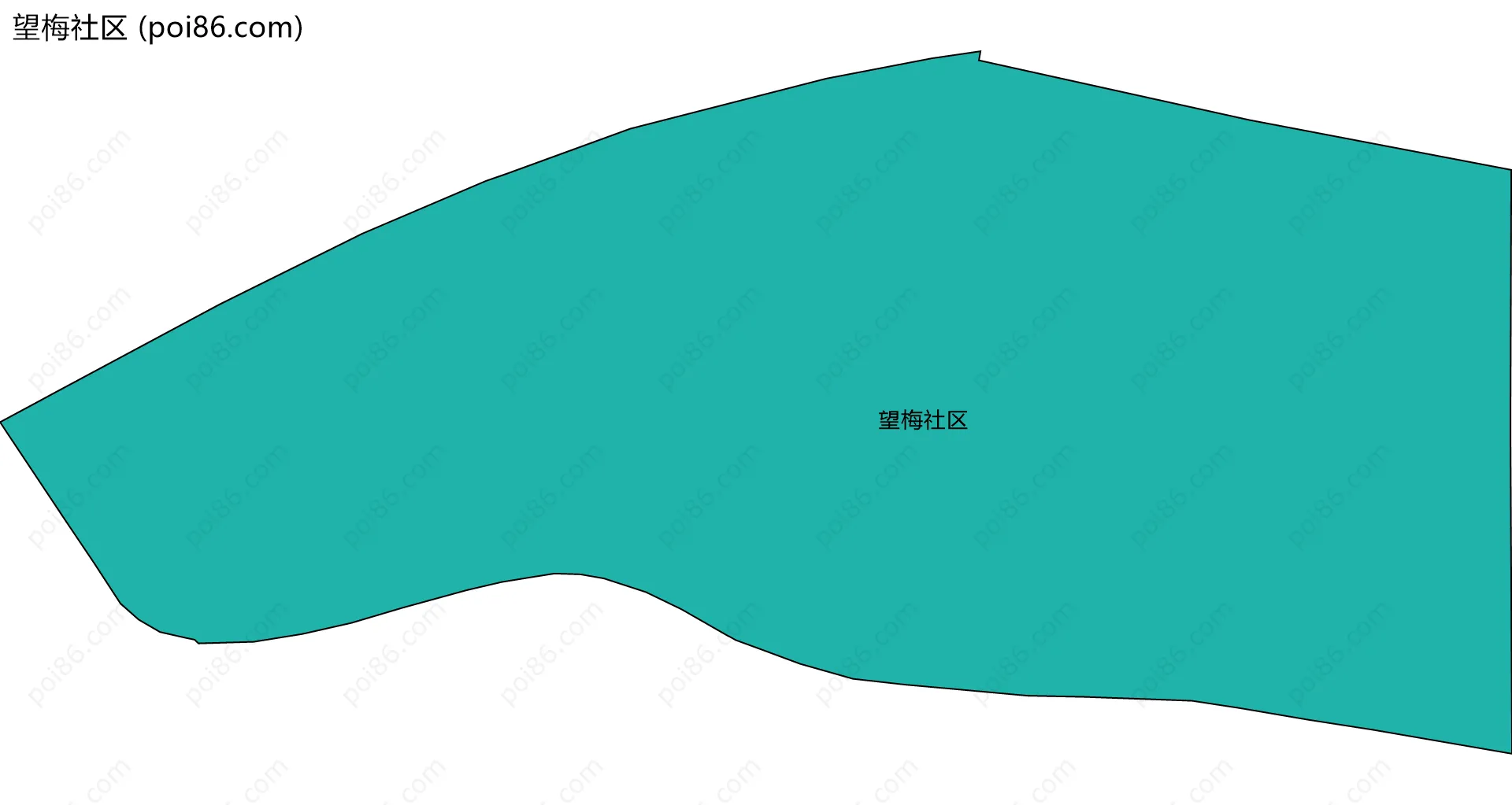 望梅社区边界地图