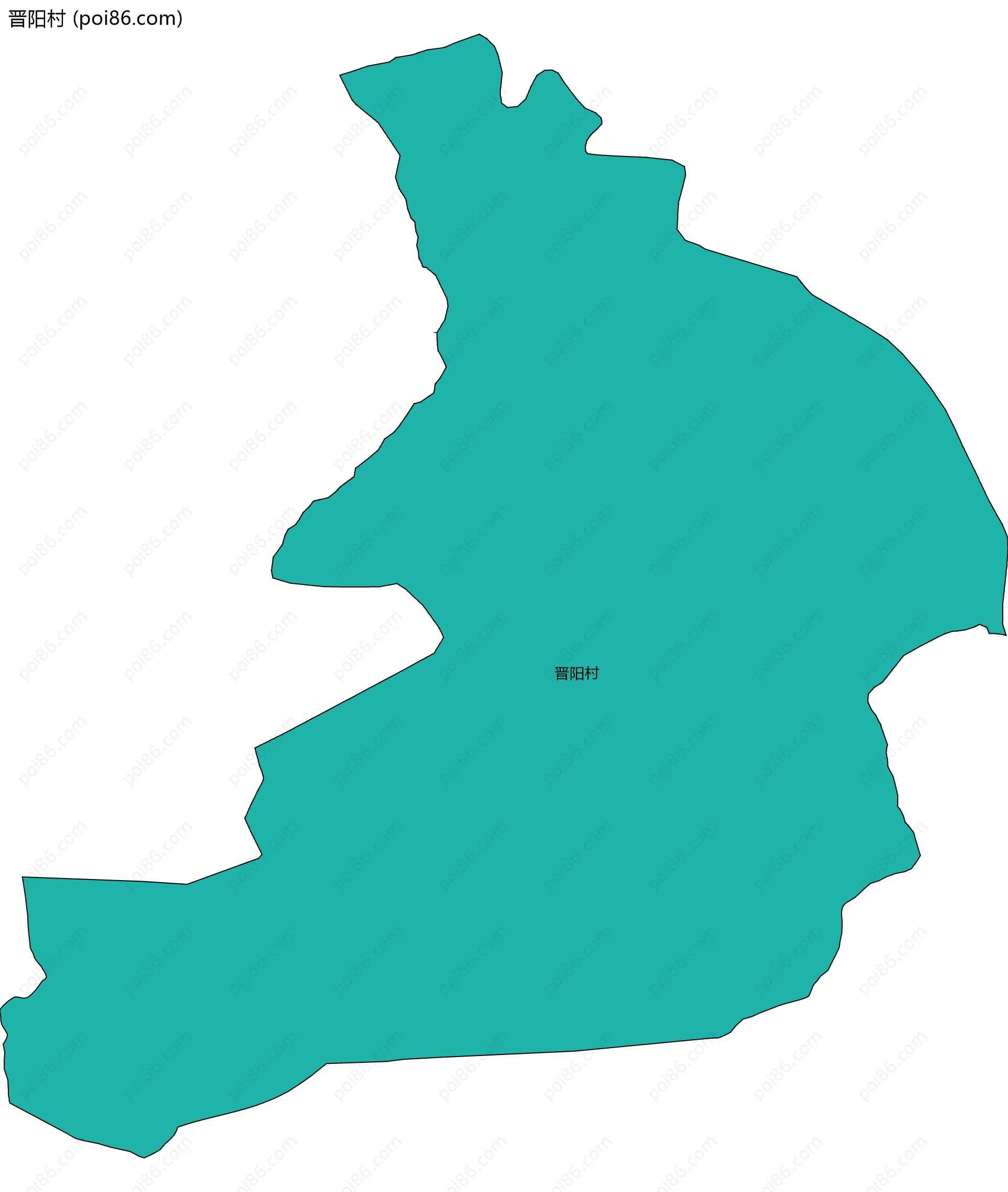 晋阳村边界地图