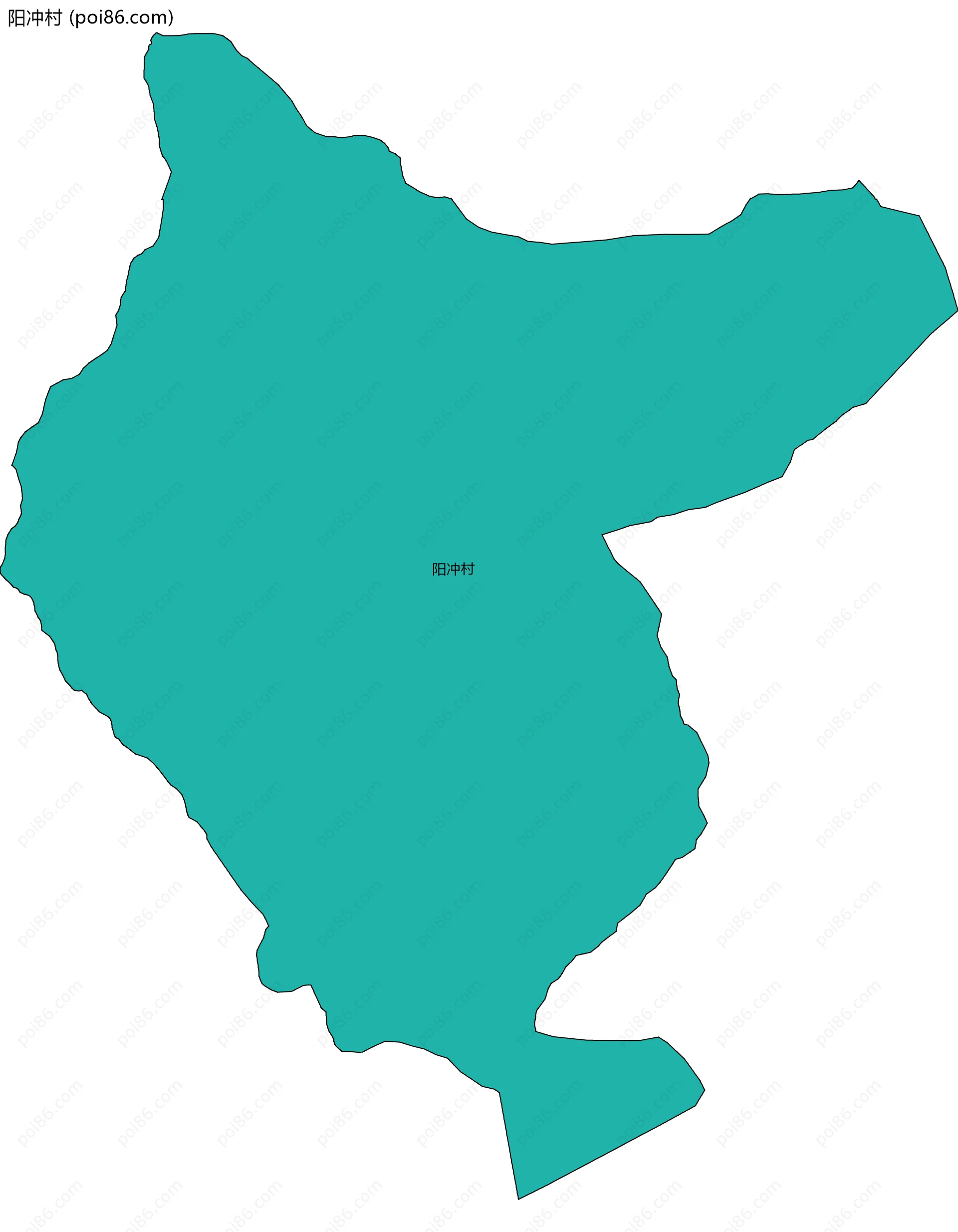 阳冲村边界地图