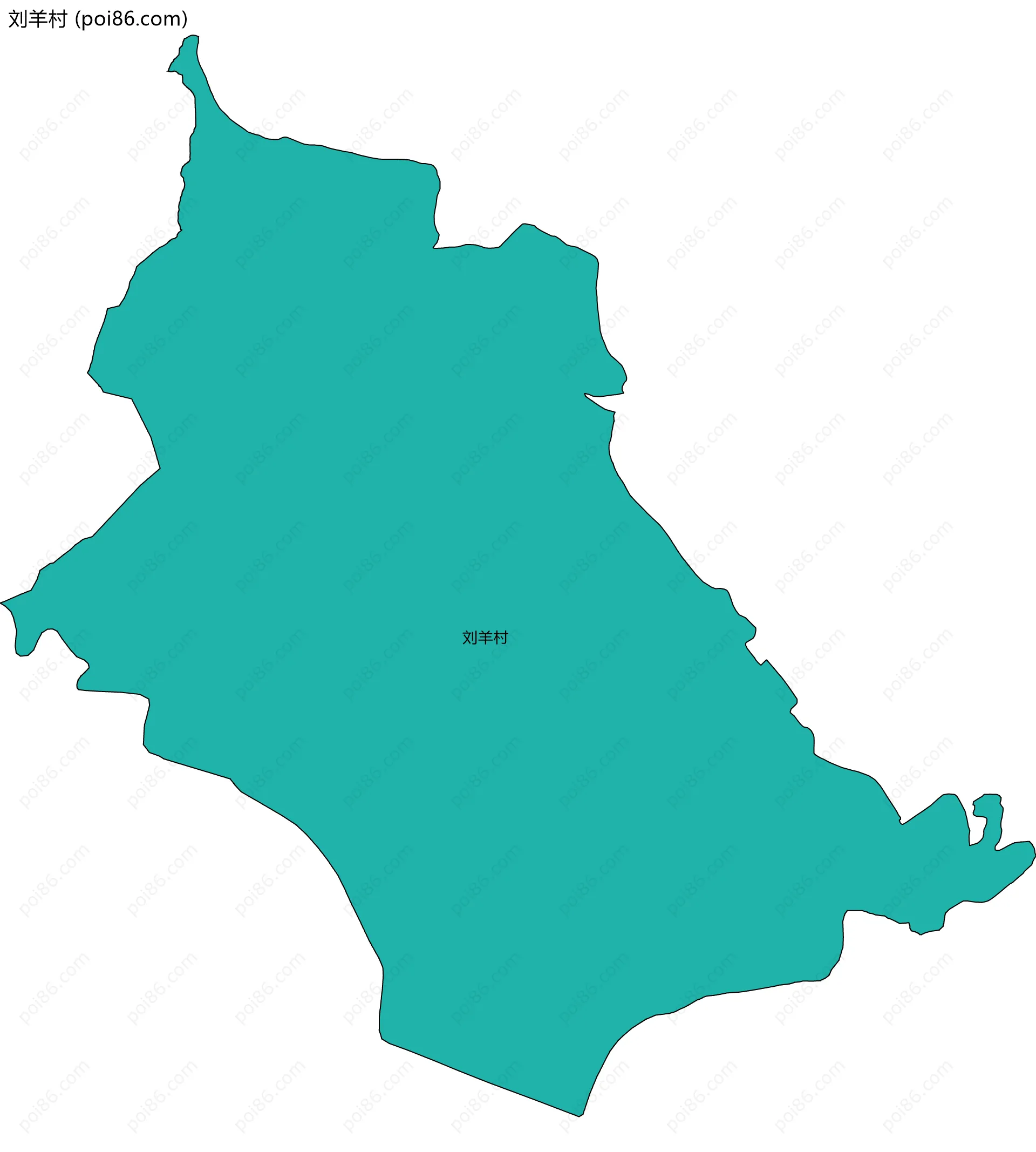 刘羊村边界地图