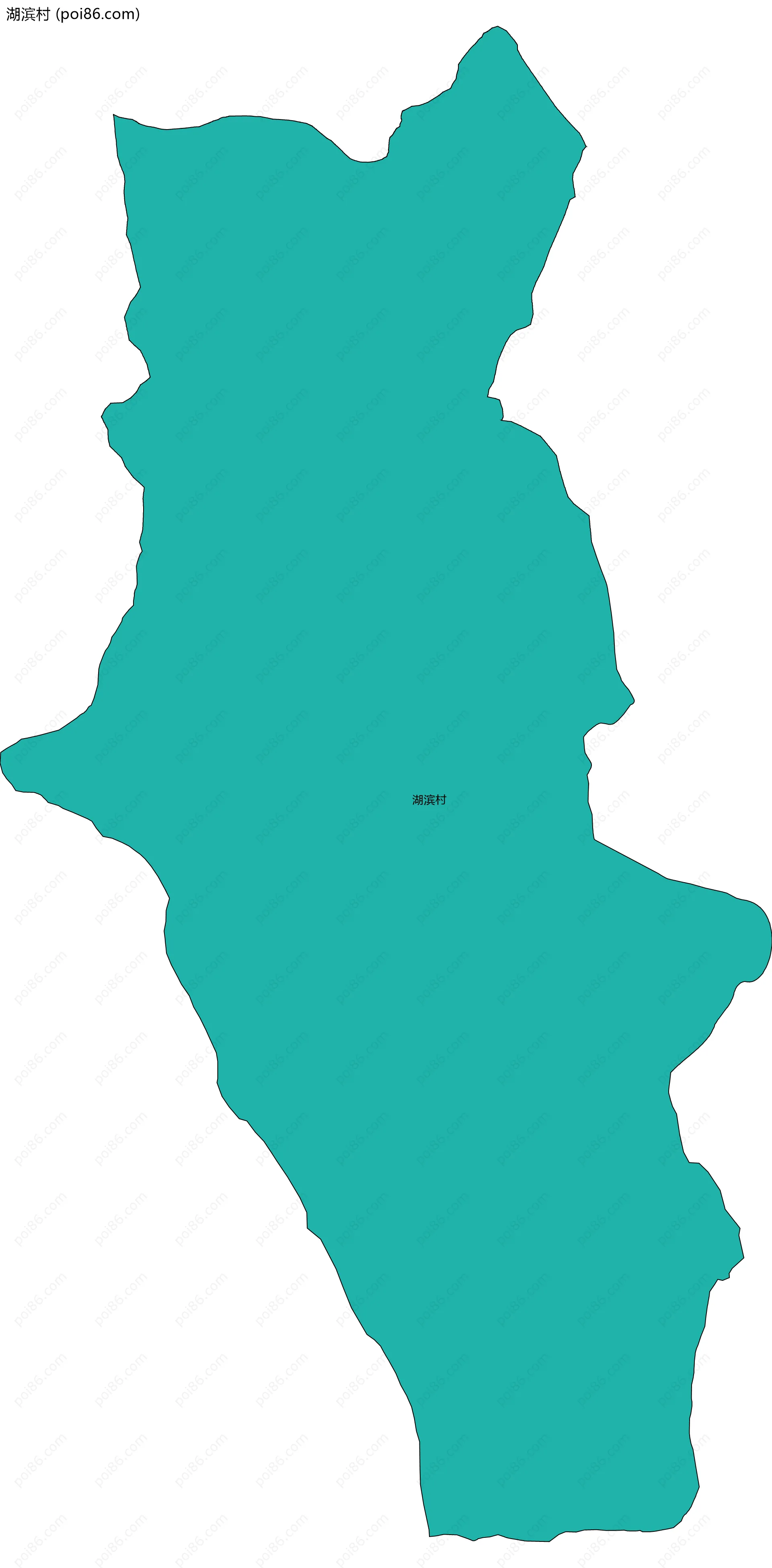 湖滨村边界地图