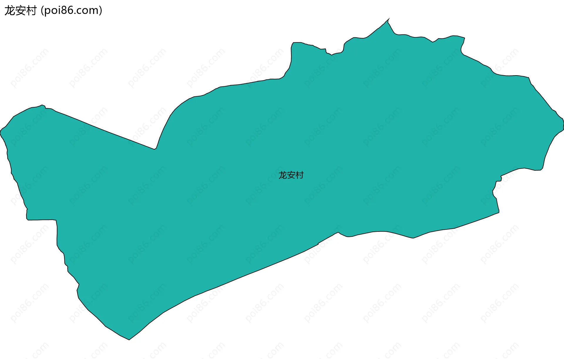 龙安村边界地图