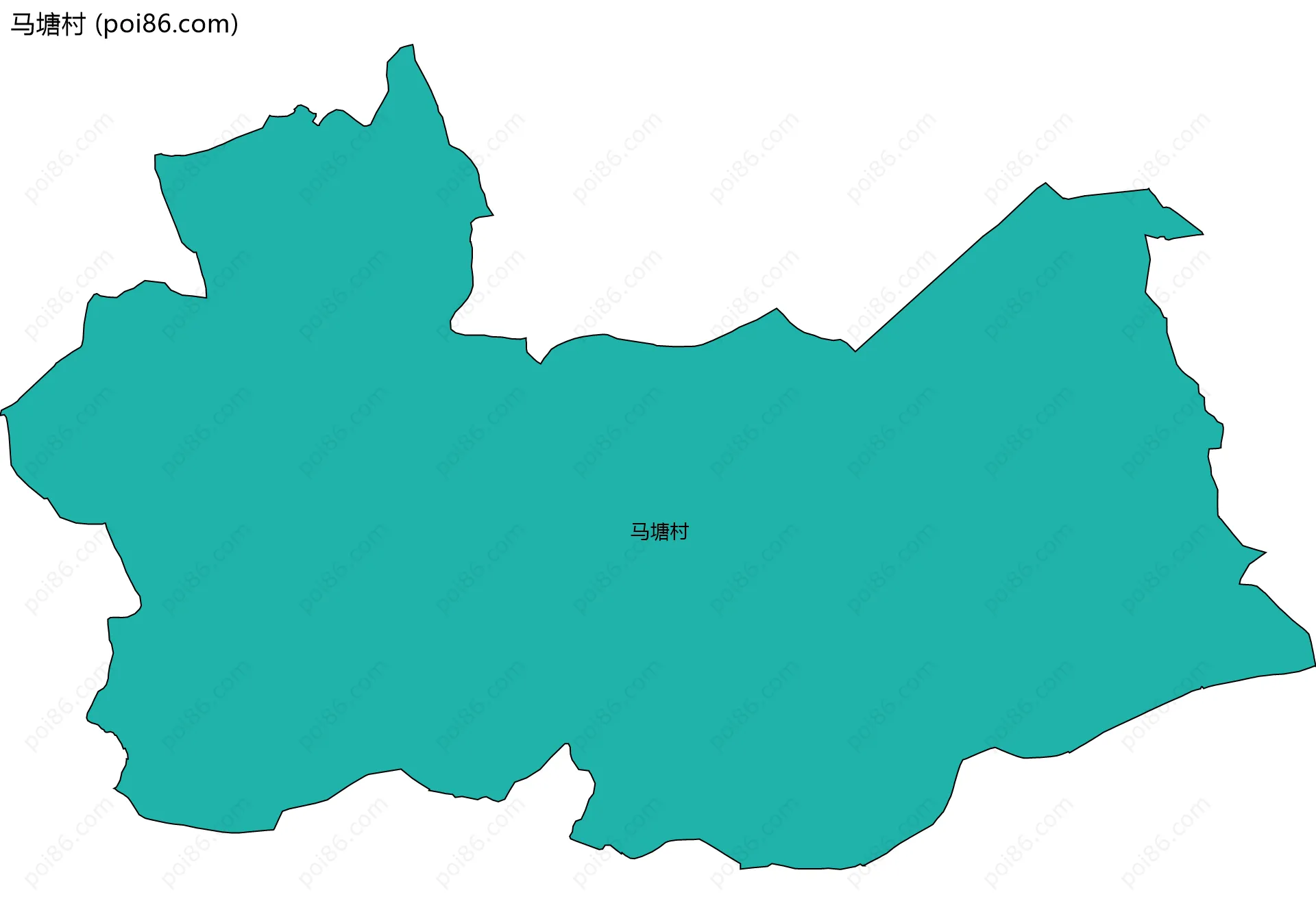 马塘村边界地图