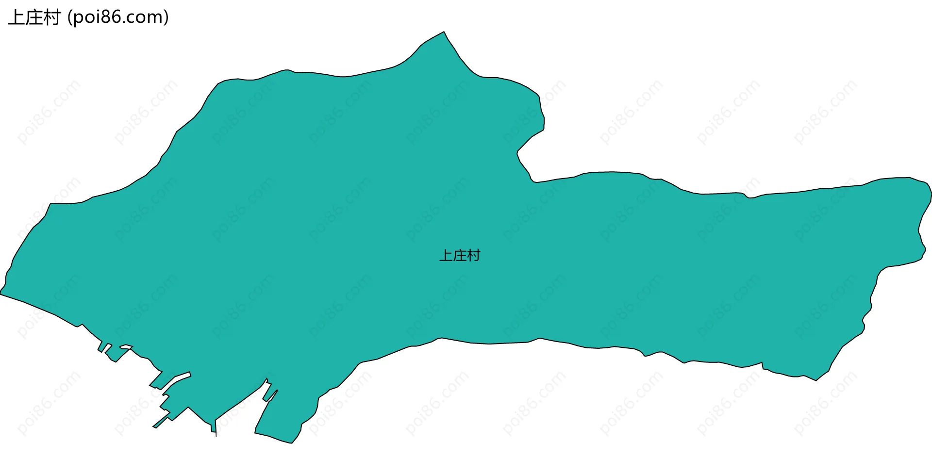 上庄村边界地图