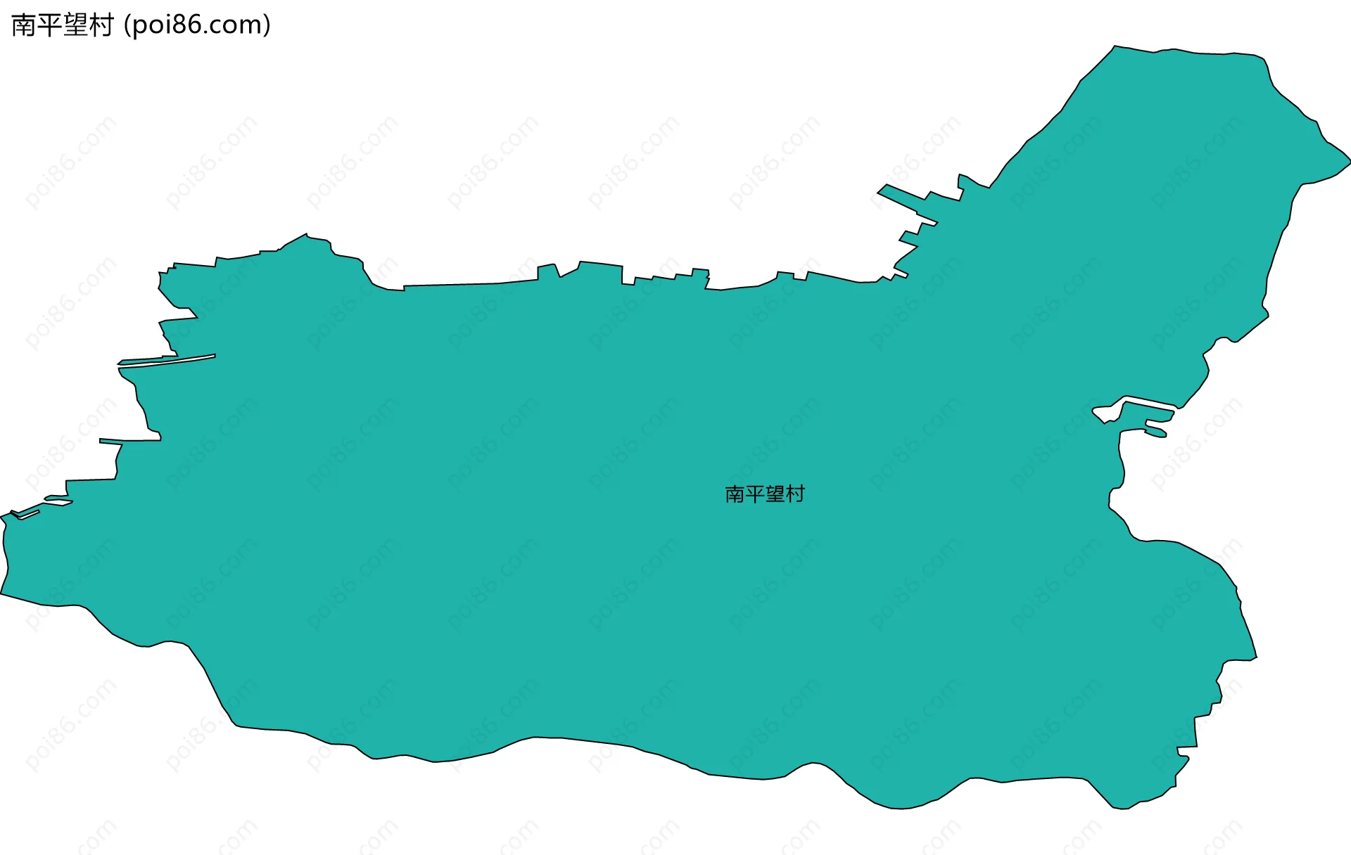 南平望村边界地图