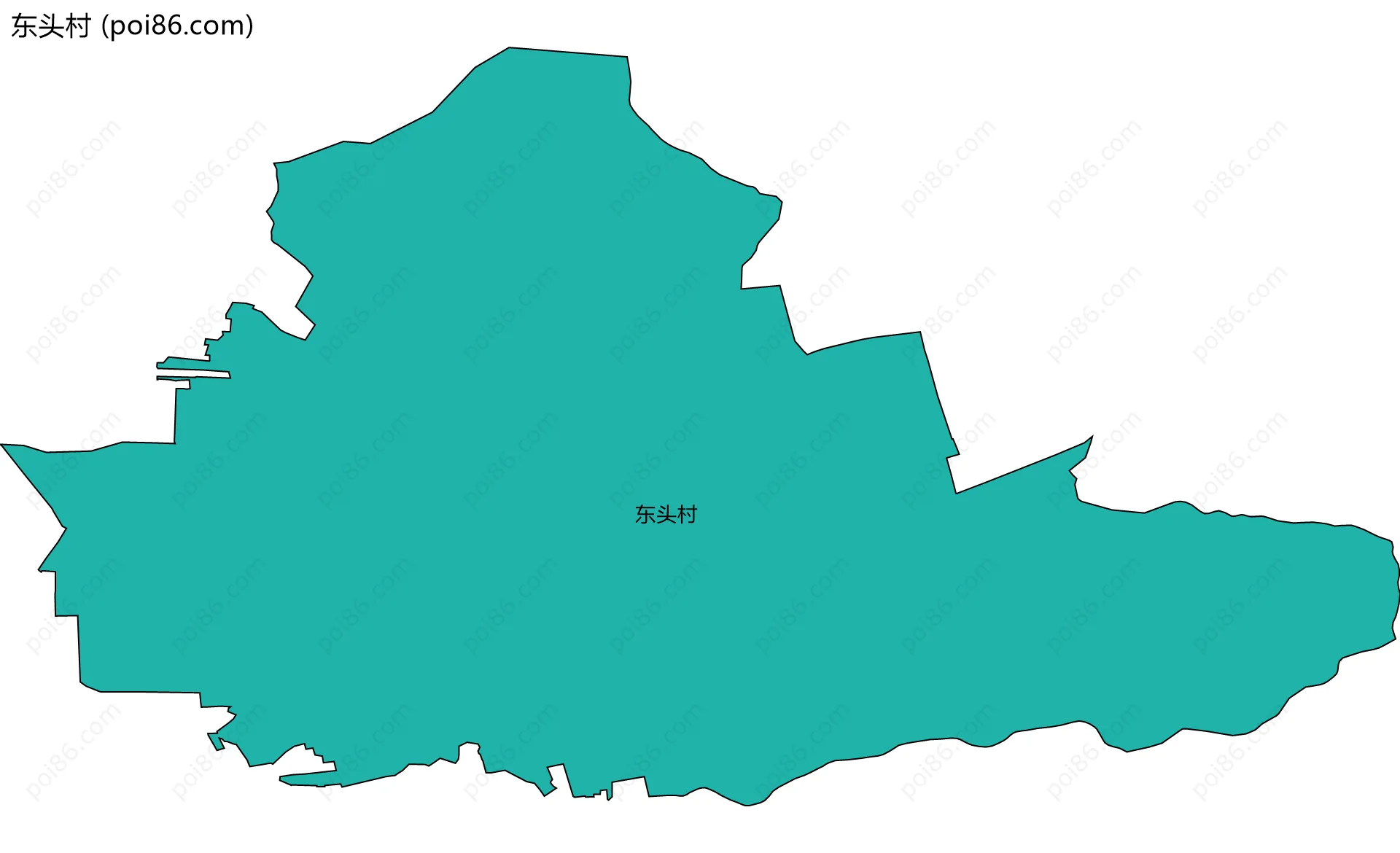 东头村边界地图