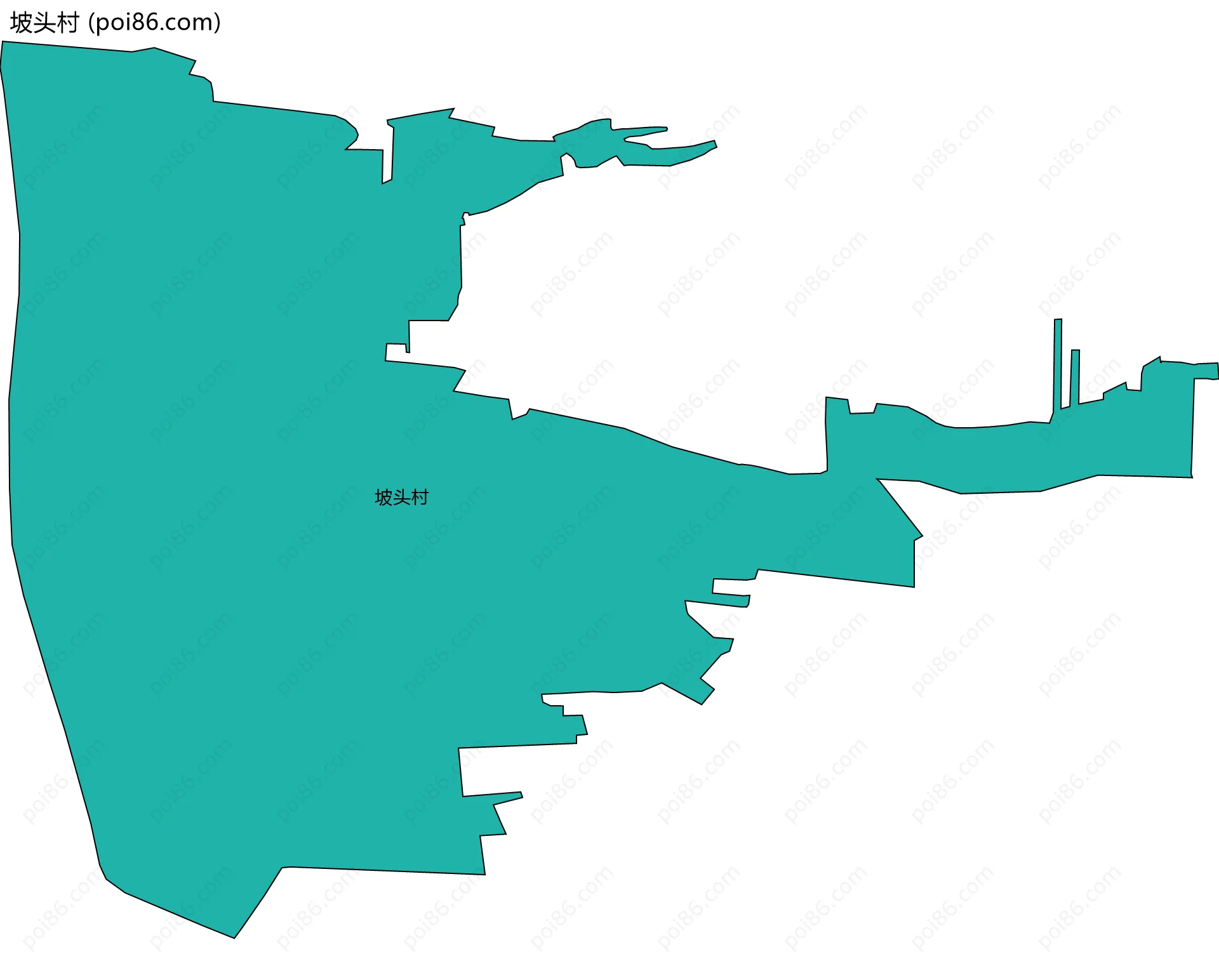 坡头村边界地图