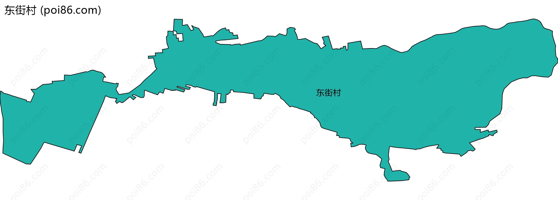 东街村边界地图