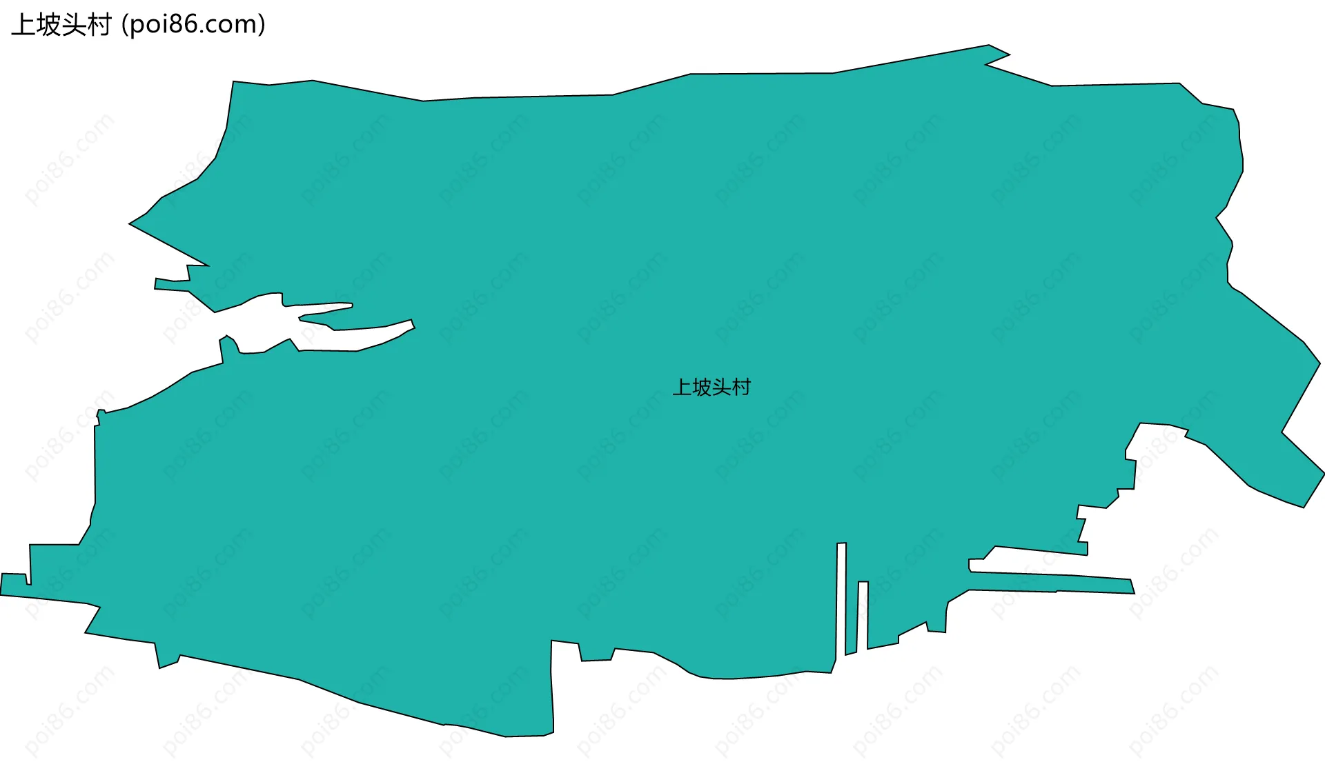 上坡头村边界地图