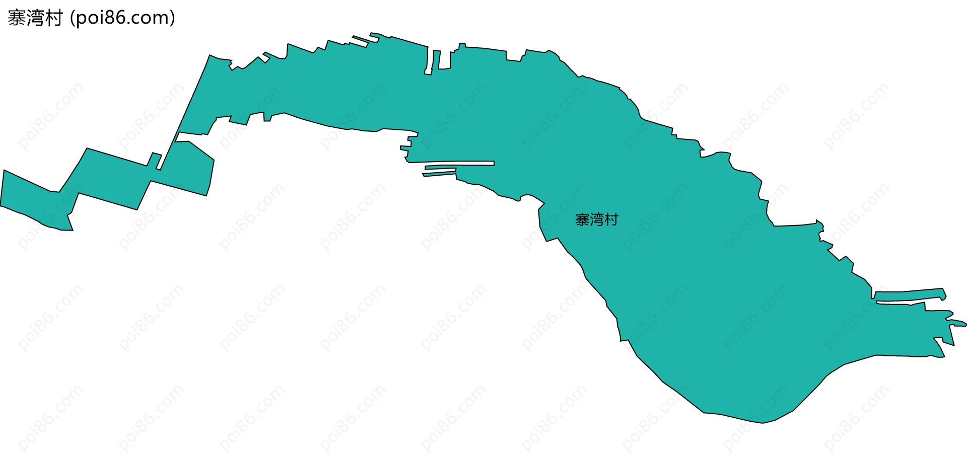 寨湾村边界地图