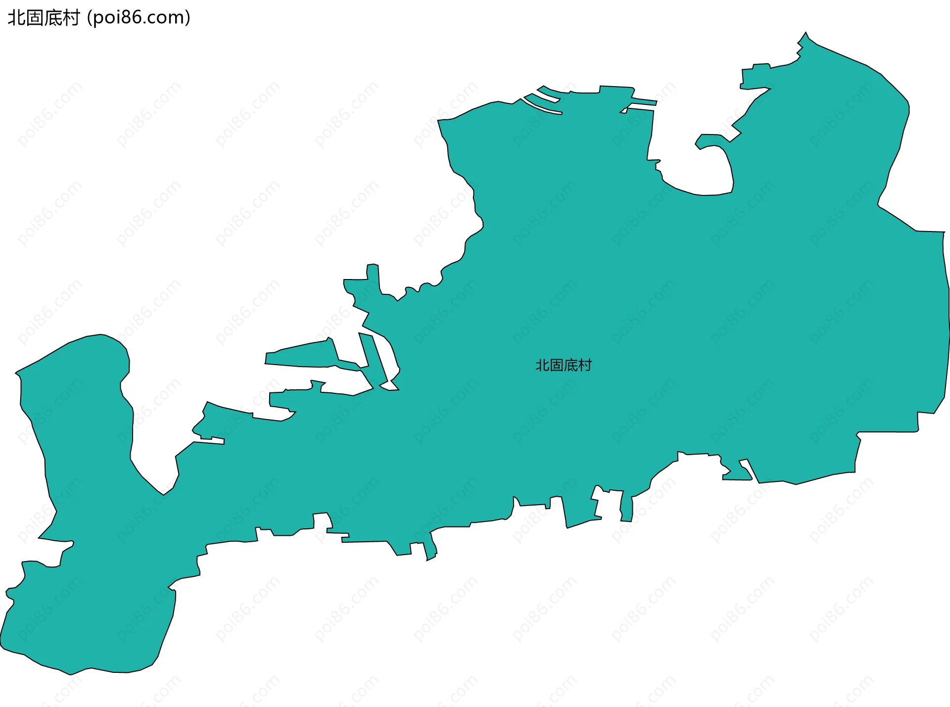 北固底村边界地图