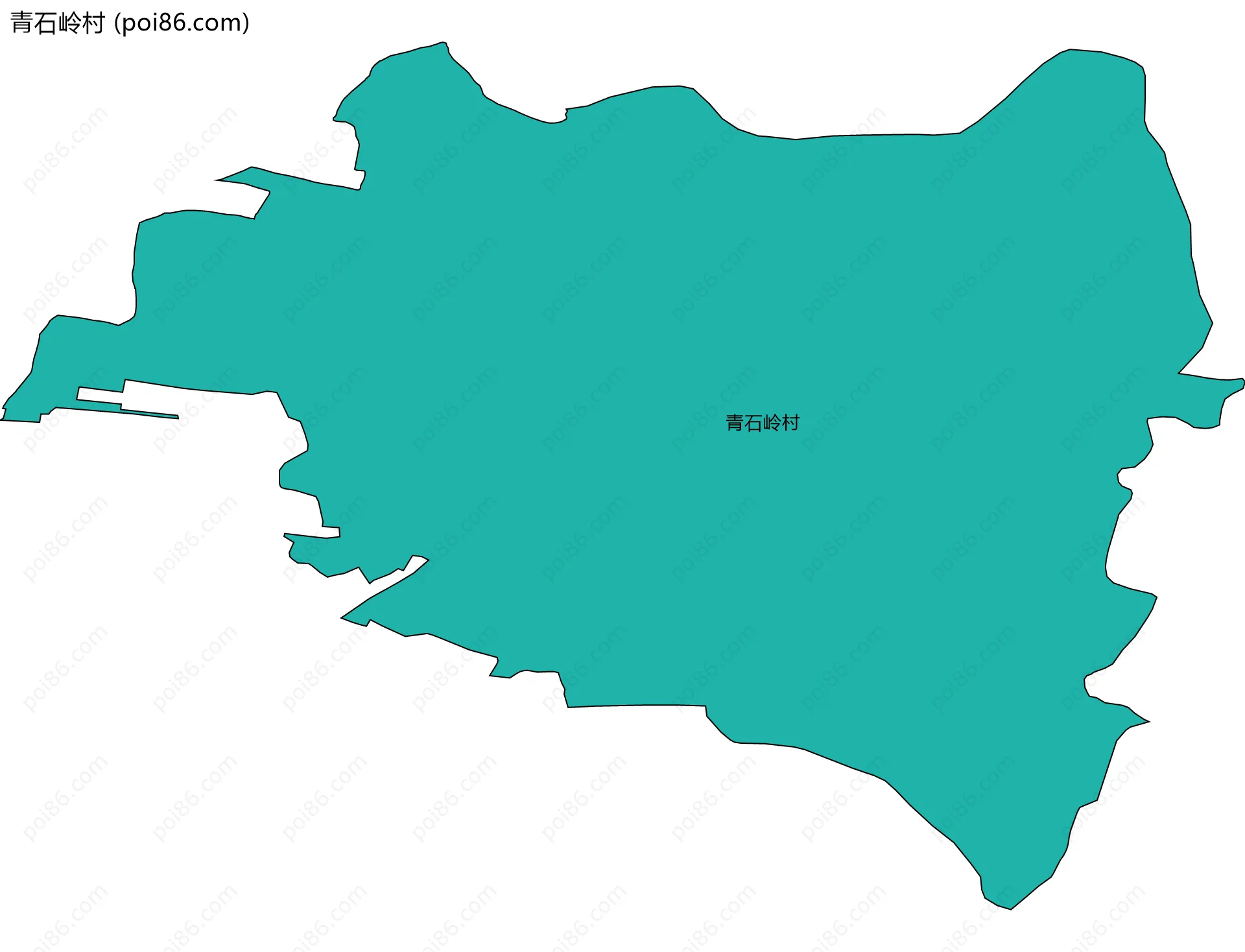 青石岭村边界地图