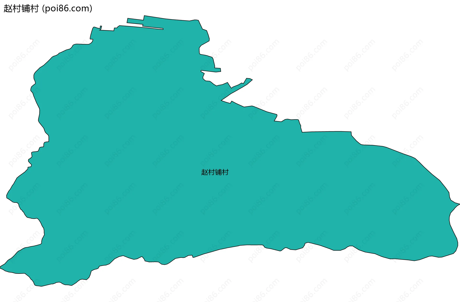 赵村铺村边界地图