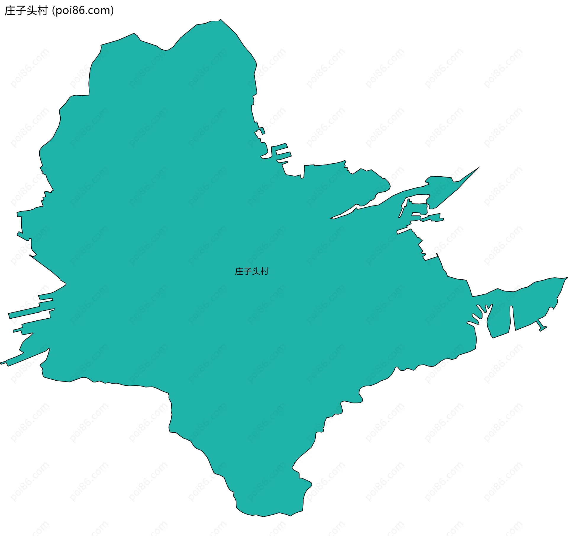 庄子头村边界地图