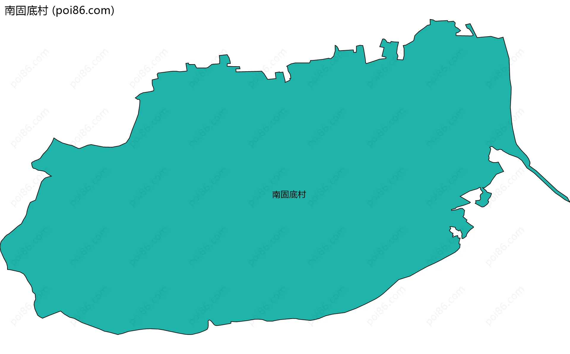 南固底村边界地图