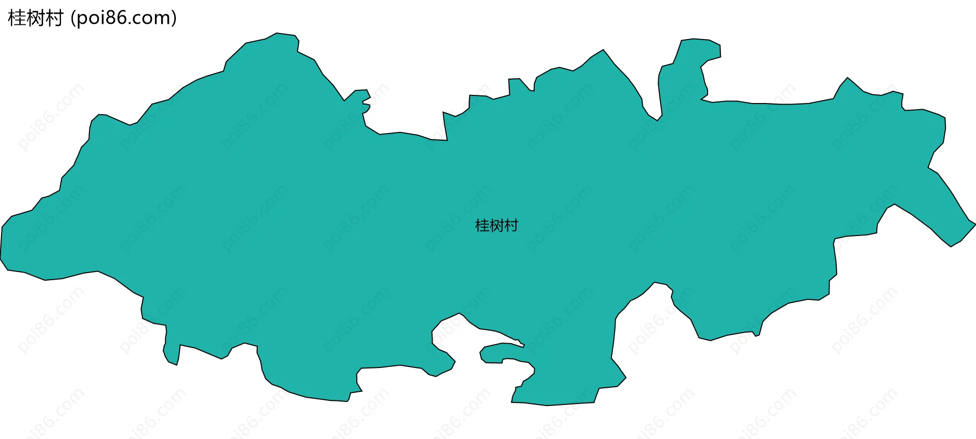 桂树村边界地图