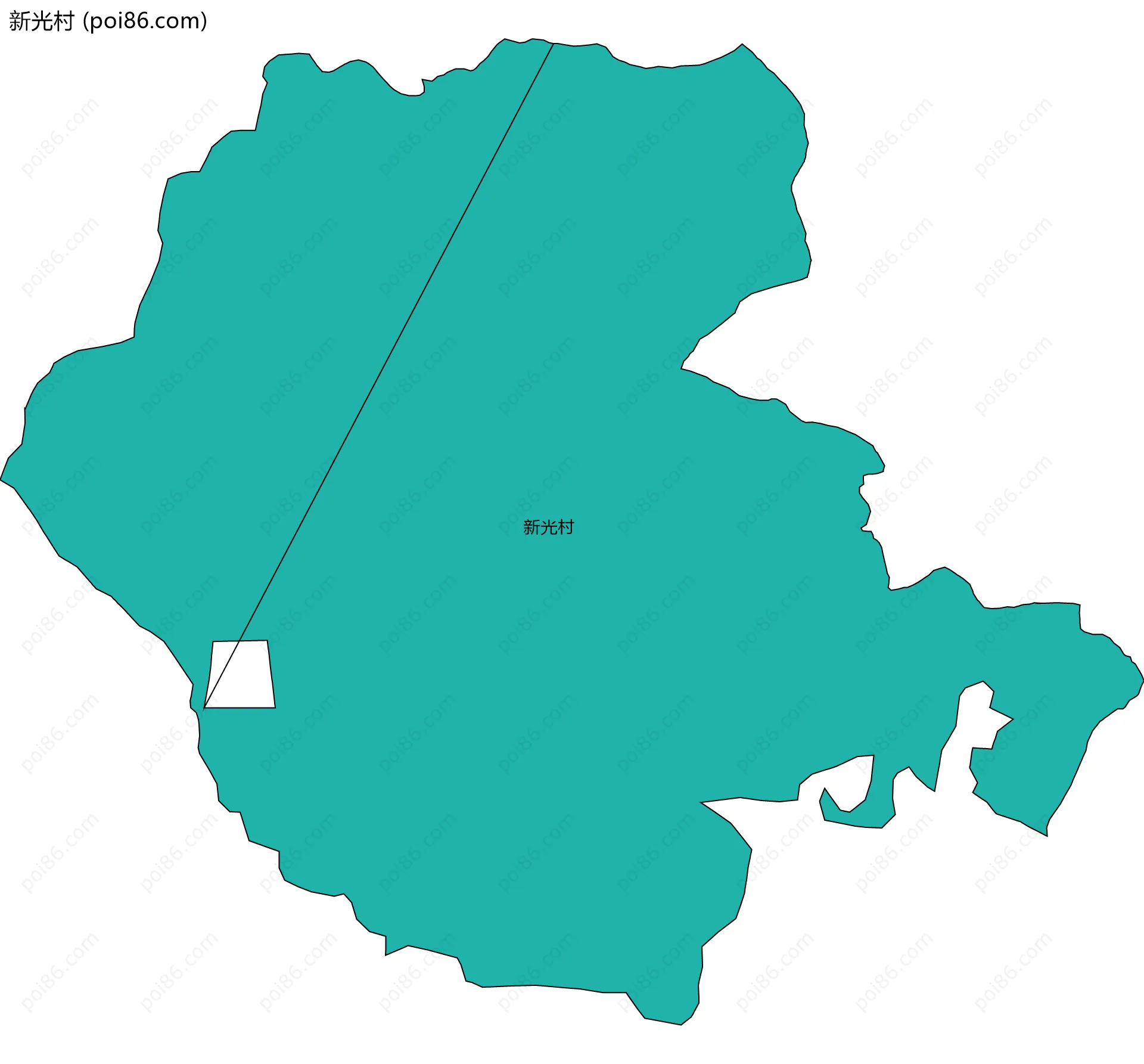新光村边界地图