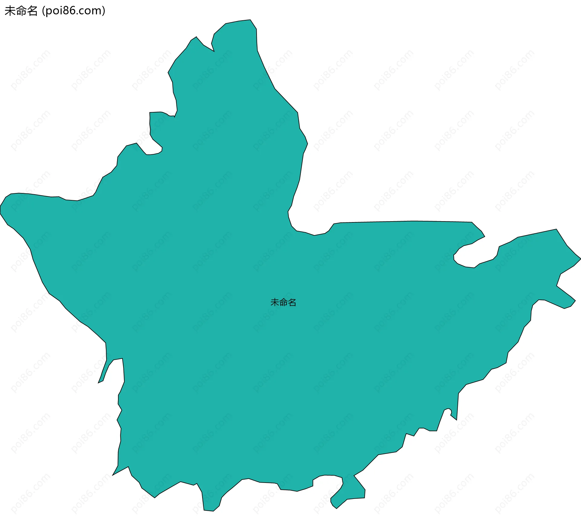 未命名边界地图