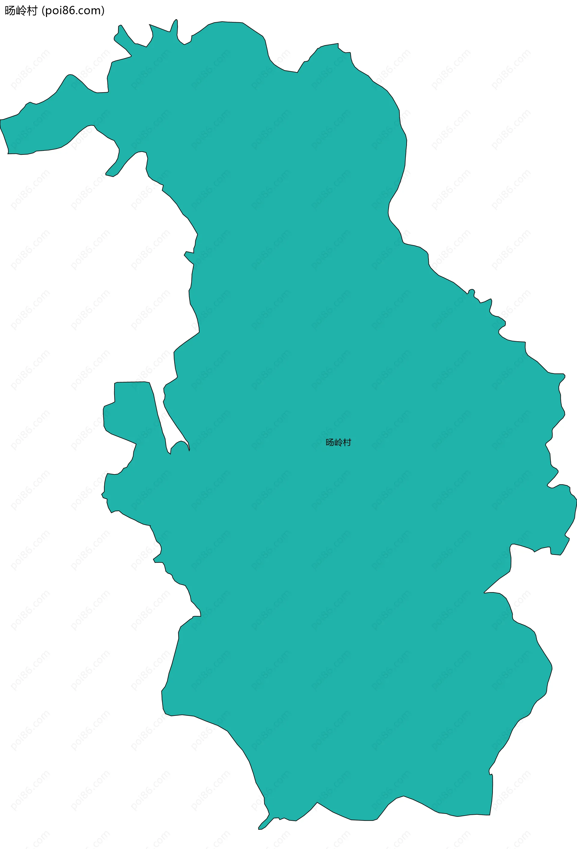 旸岭村边界地图