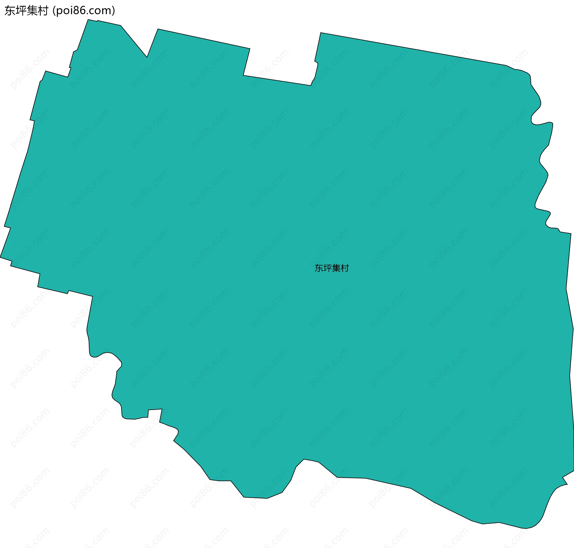 东坪集村边界地图