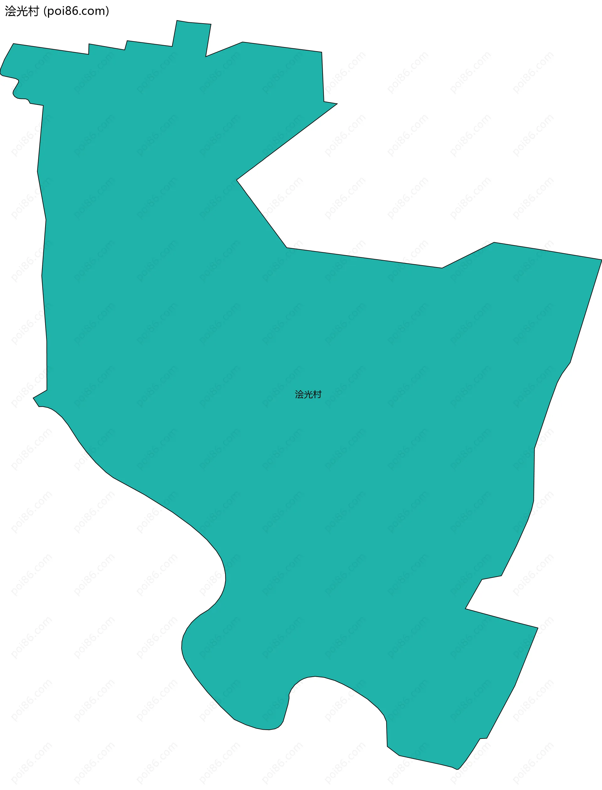 浍光村边界地图