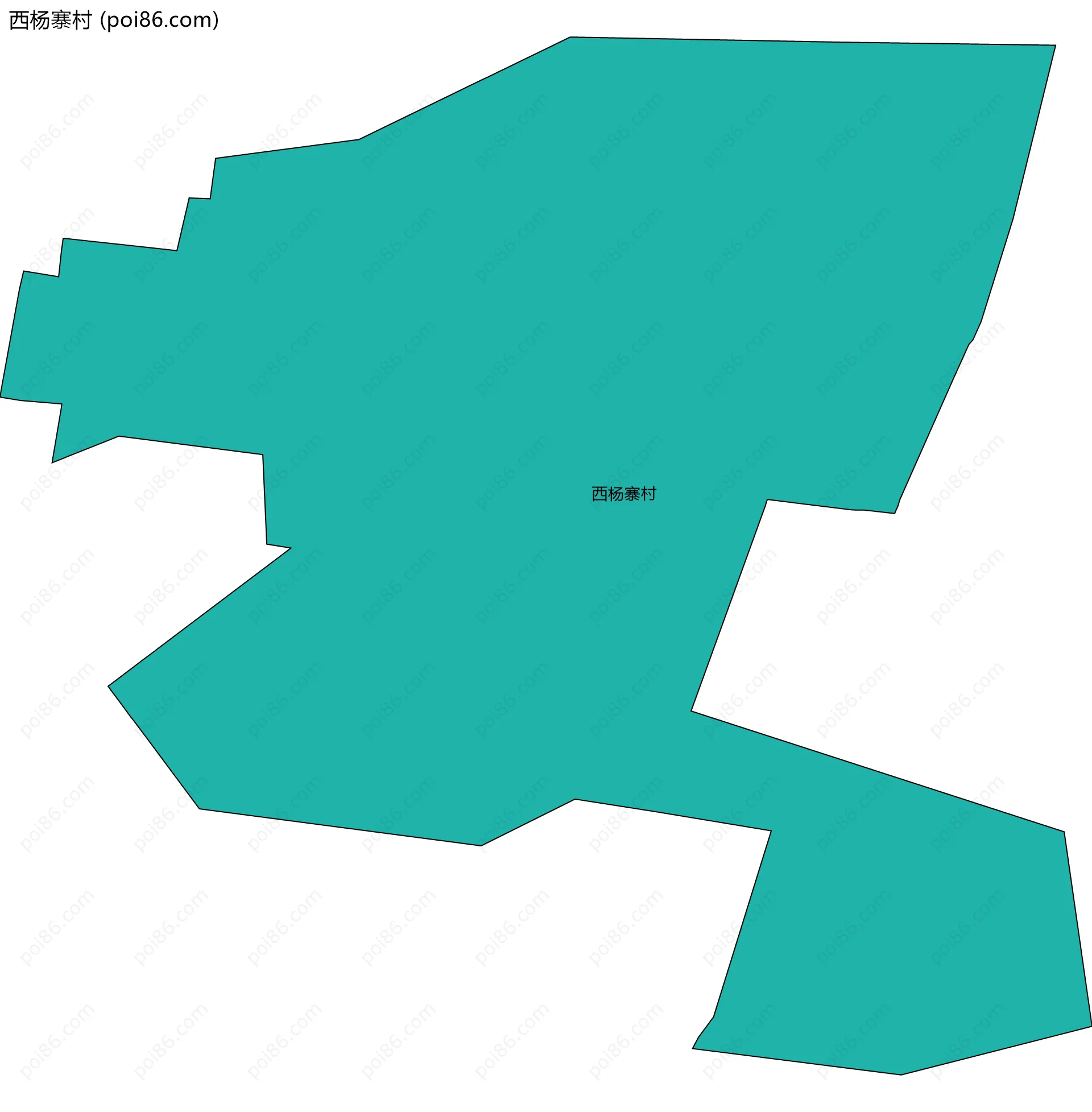 西杨寨村边界地图