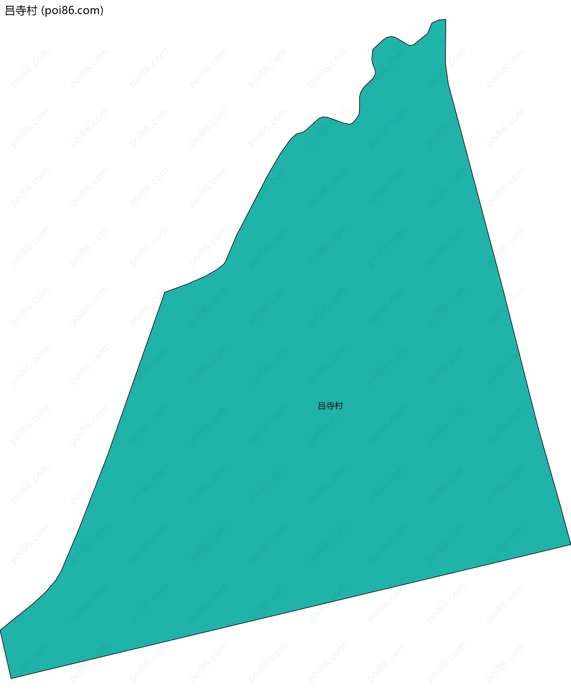 吕寺村边界地图