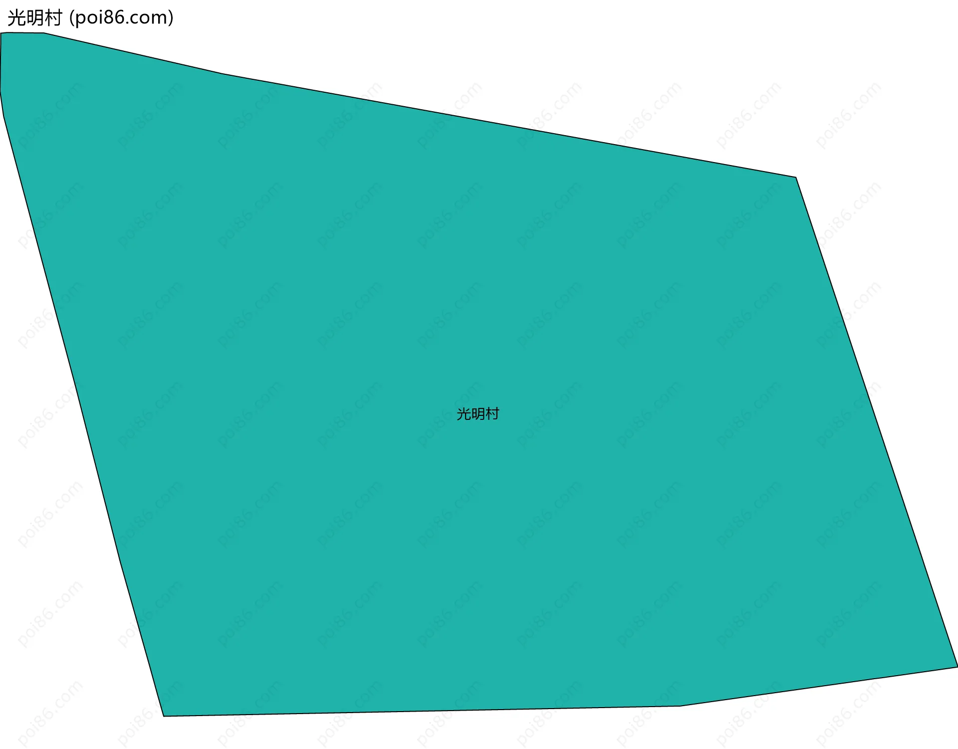 光明村边界地图