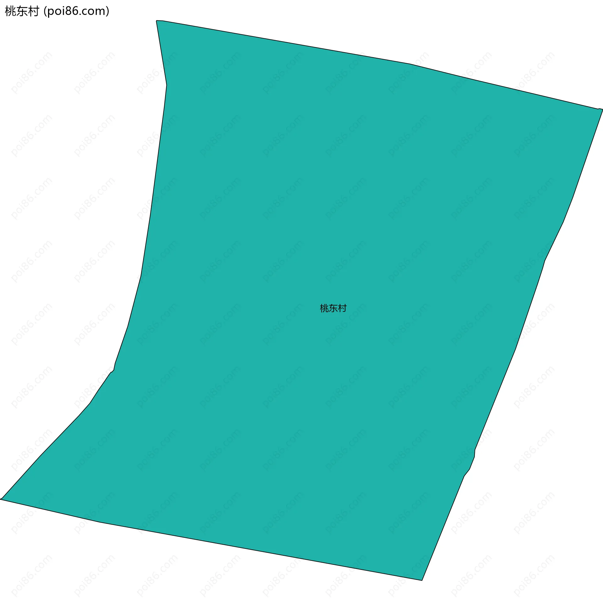 桃东村边界地图